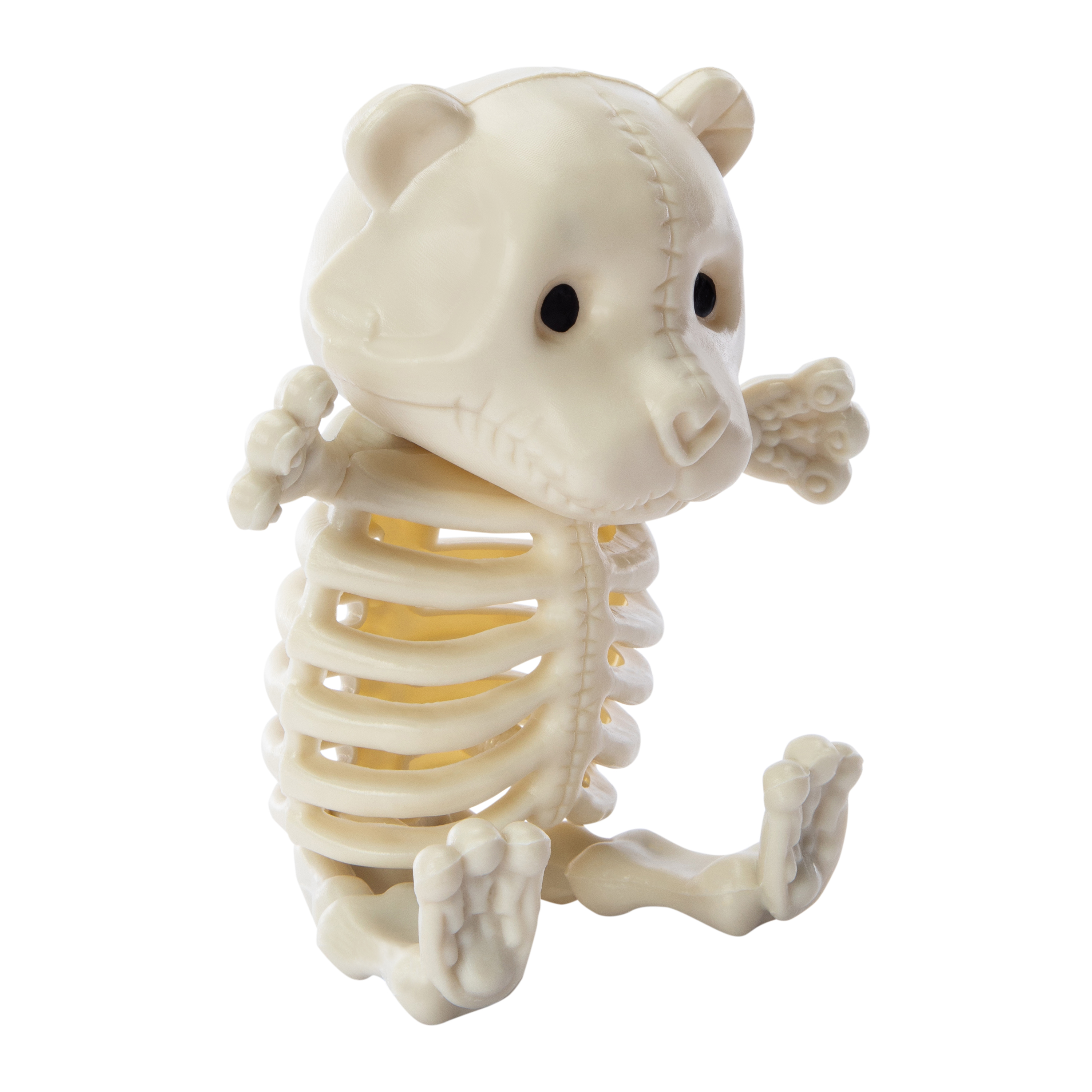 Skeleton Bear Halloween Decor 4.7in x 5.2in
