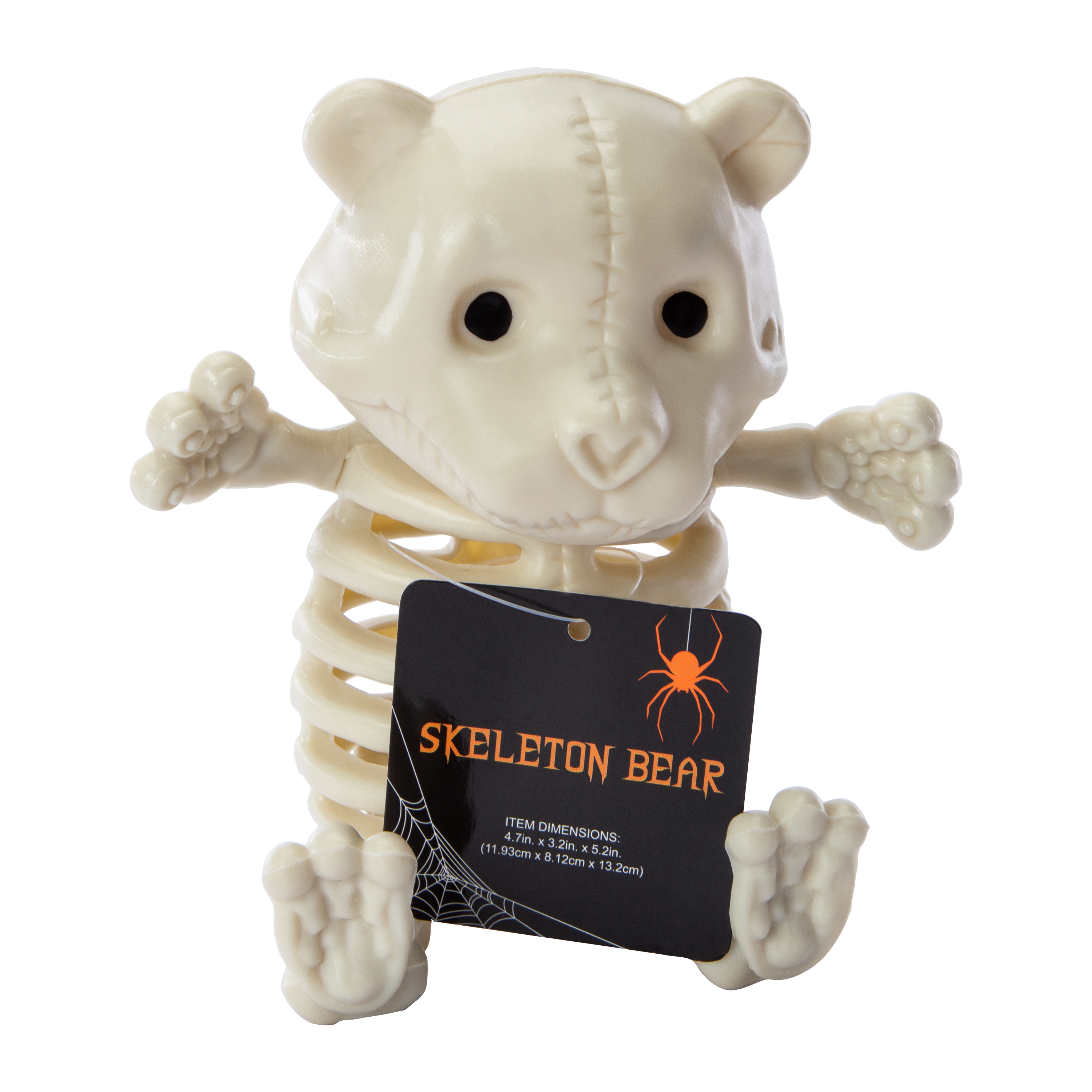 Skeleton Bear Halloween Decor 4.7in x 5.2in