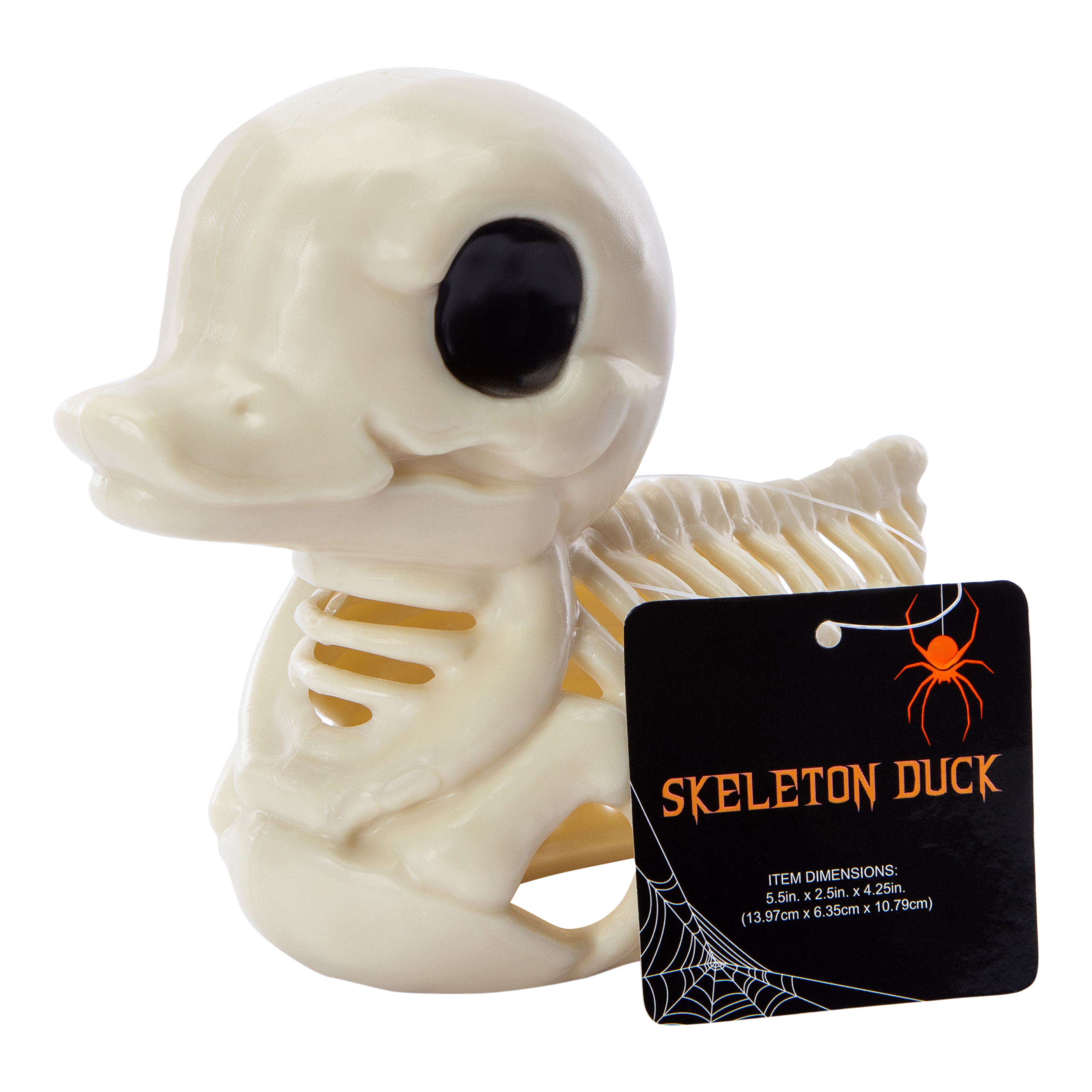 Skeleton Duck Halloween Decor 5.5in x 4.25in