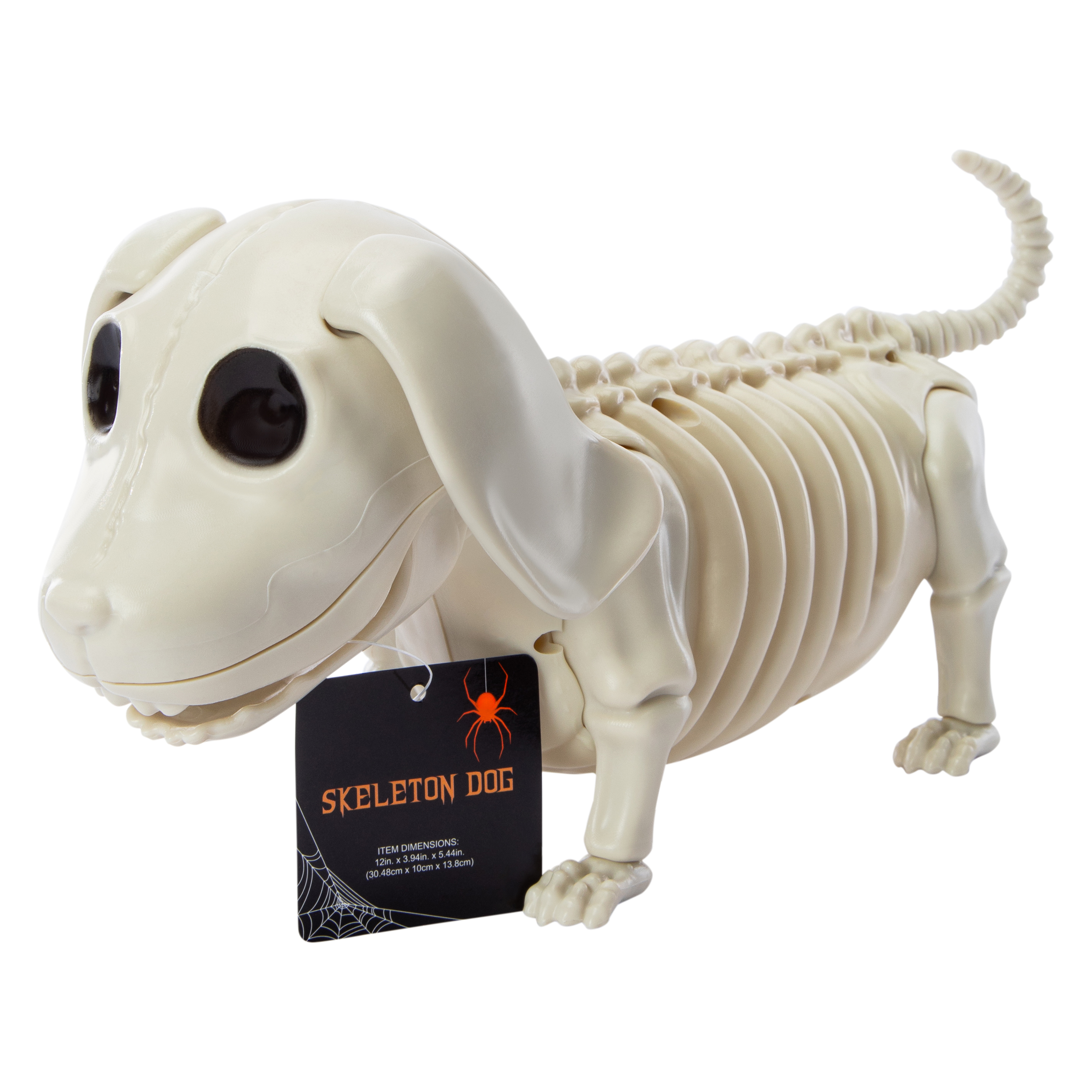Skeleton Dog Halloween Decor 12in x 5.44in