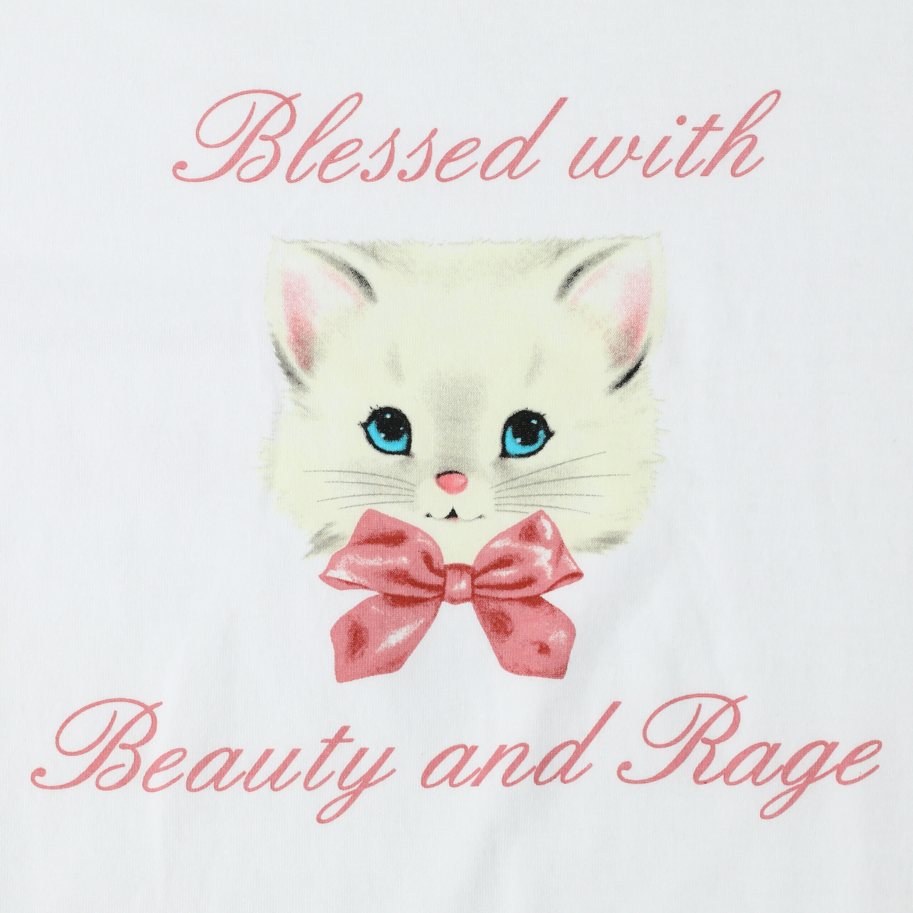 'Blessed With Beauty & Rage' Cat Graphic Tee