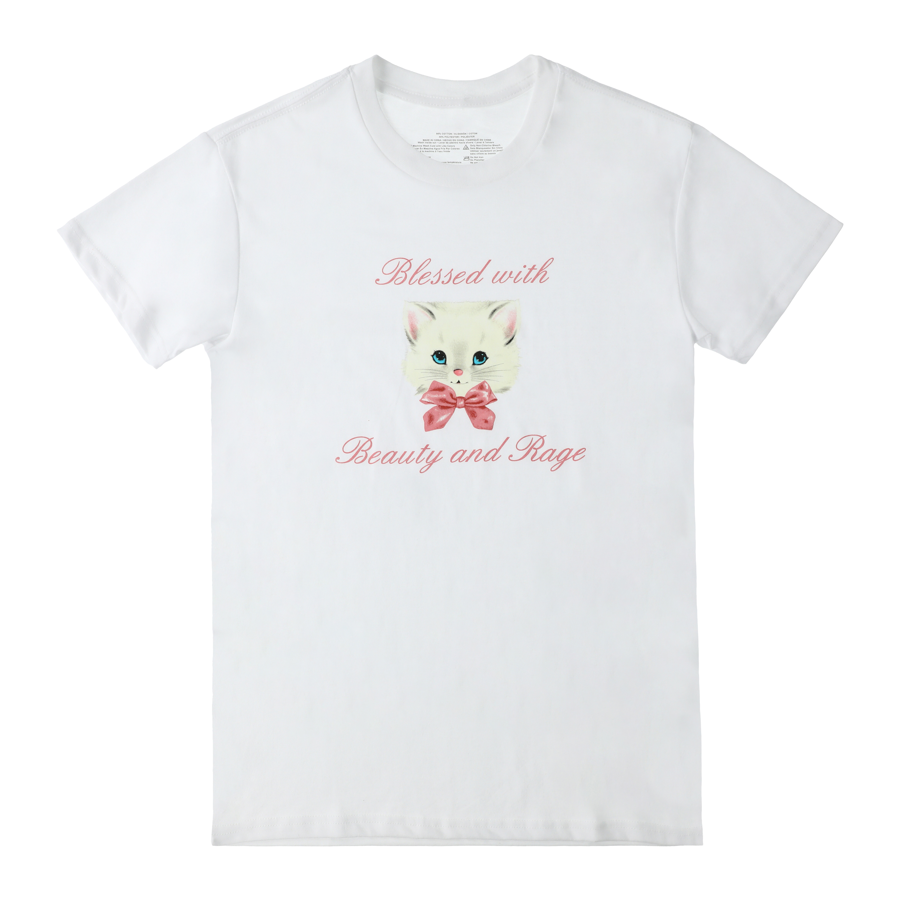 Blessed With Beauty & Rage' Cat Graphic Tee | Five Below
