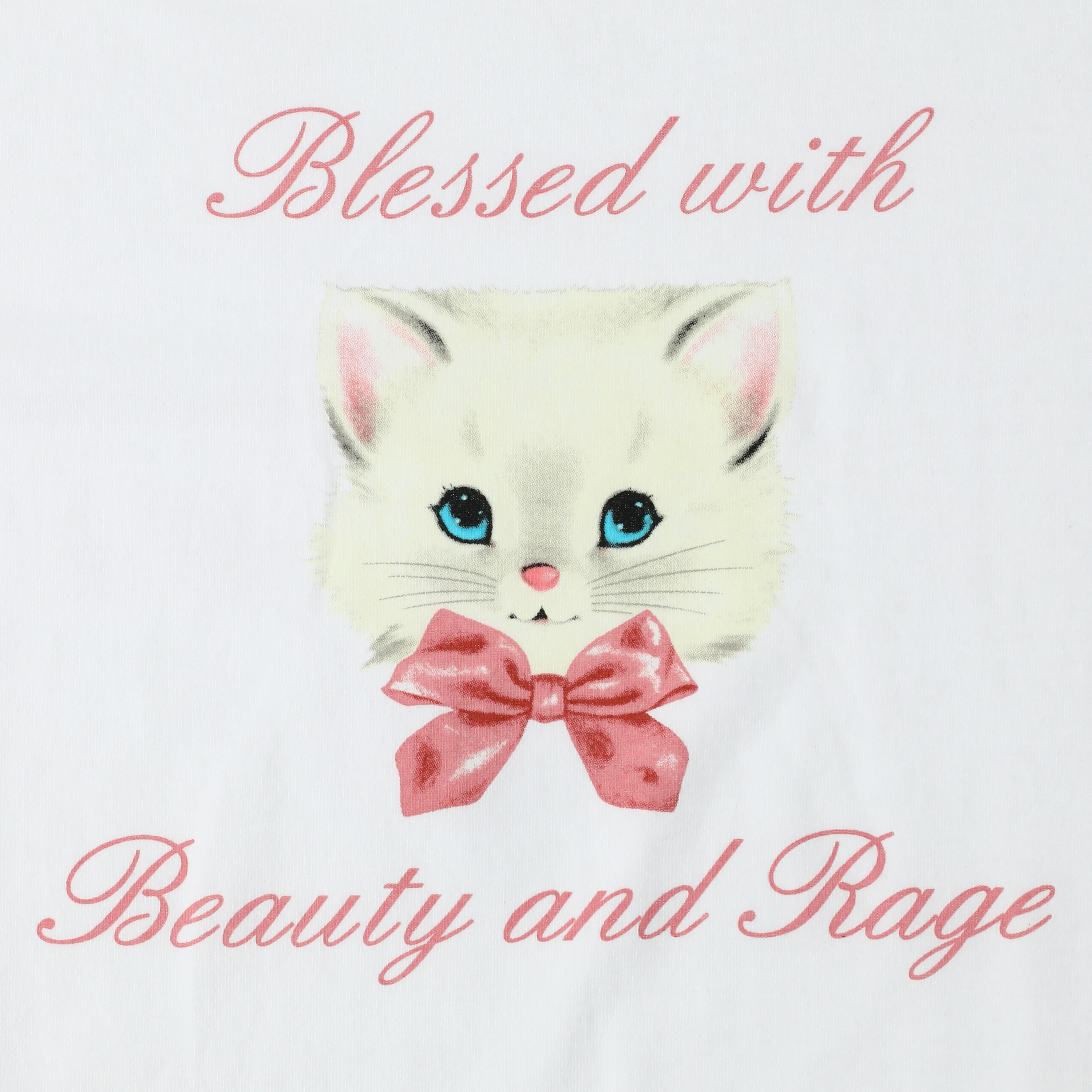 'Blessed With Beauty & Rage' Cat Graphic Tee