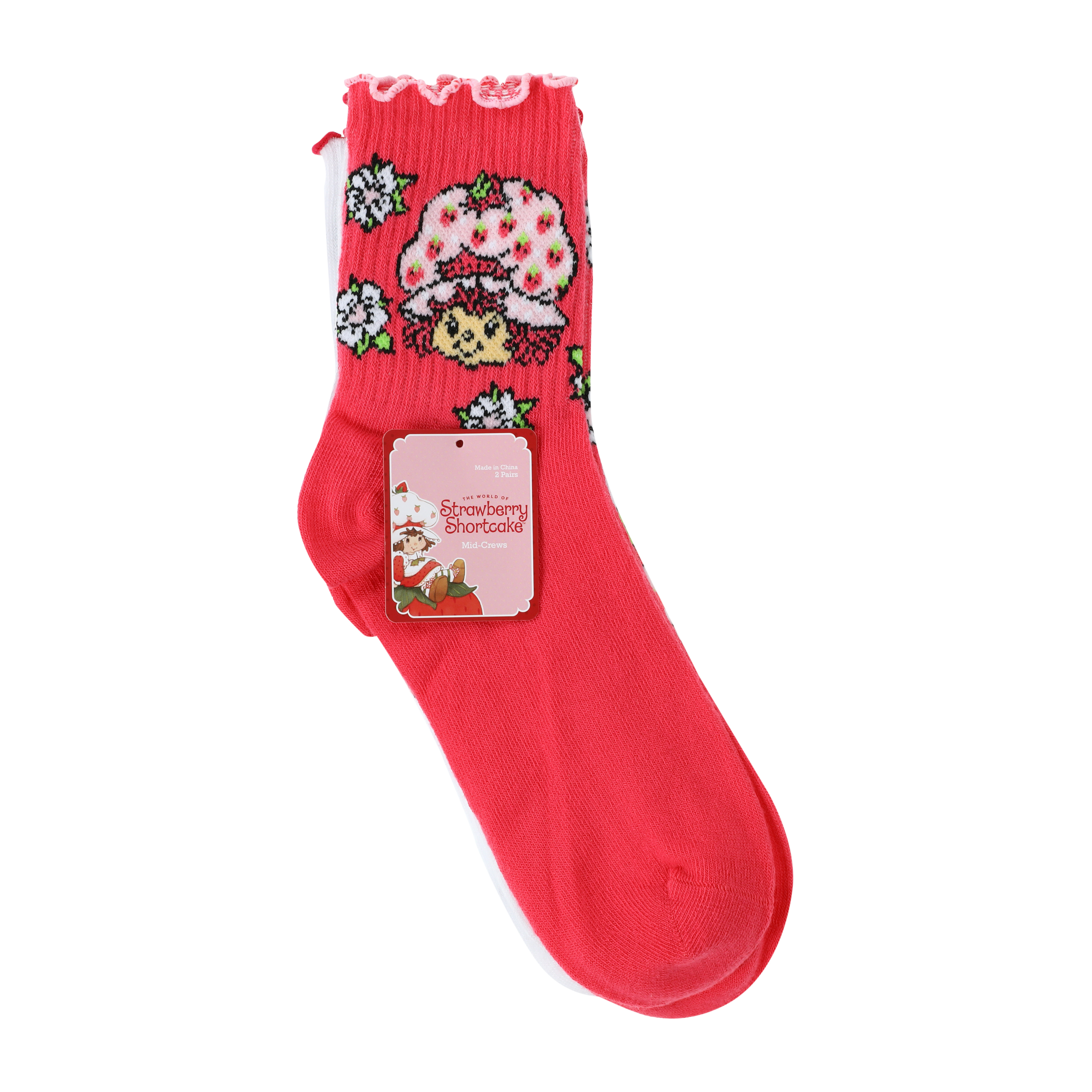 Juniors Strawberry Shortcake™ Mid-Crews Socks 2-Pack