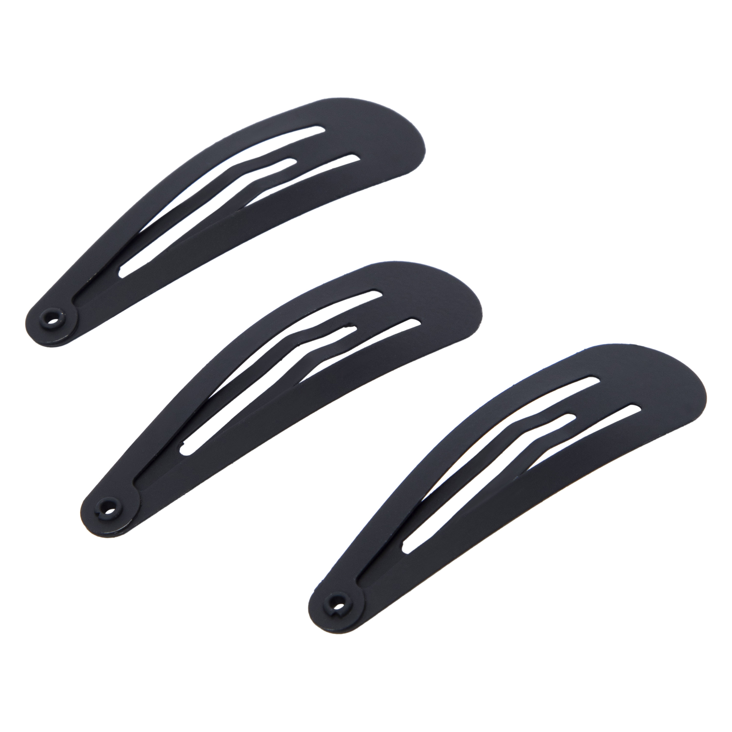 Black Soft-Touch Snap Clips 12-Count