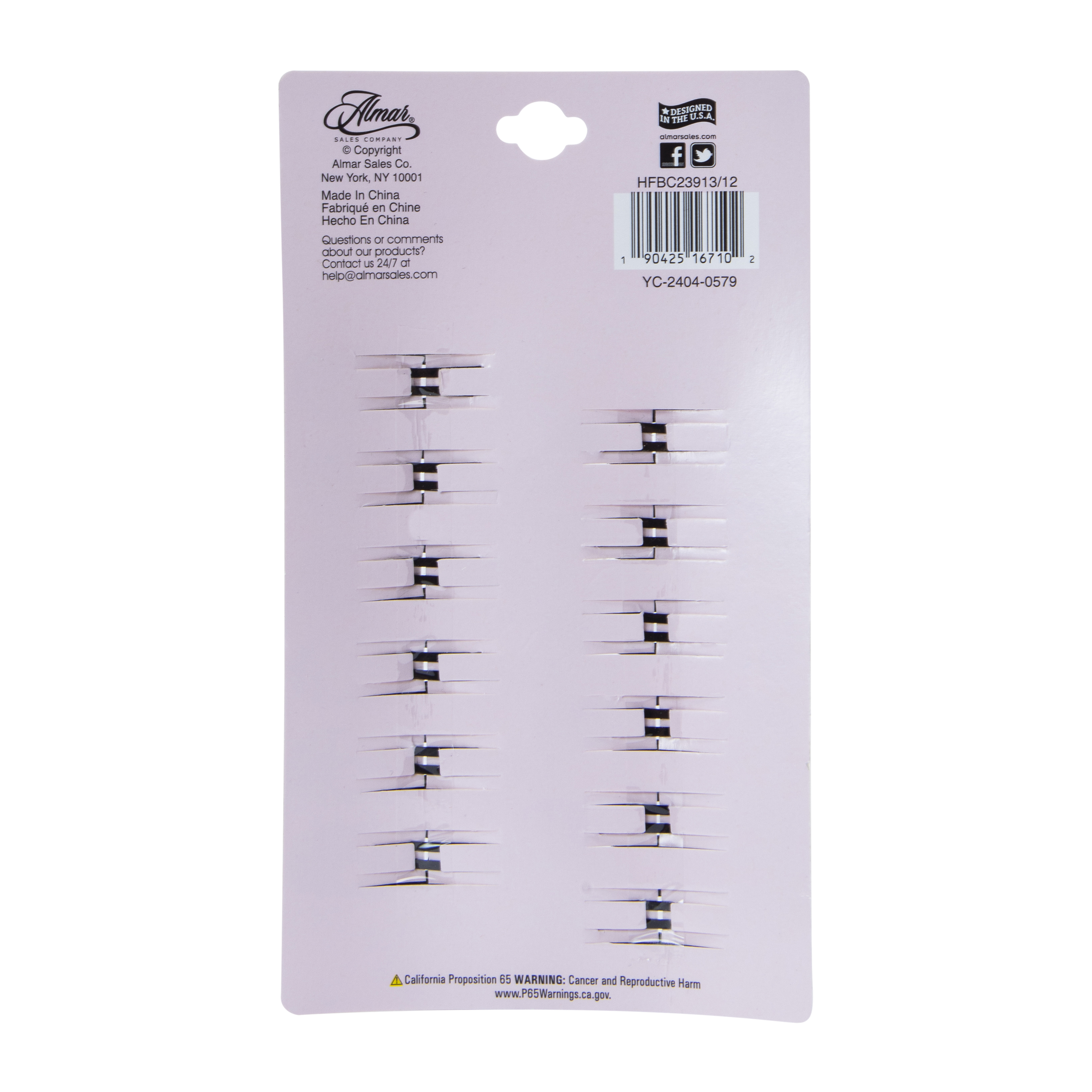 Black Soft-Touch Snap Clips 12-Count