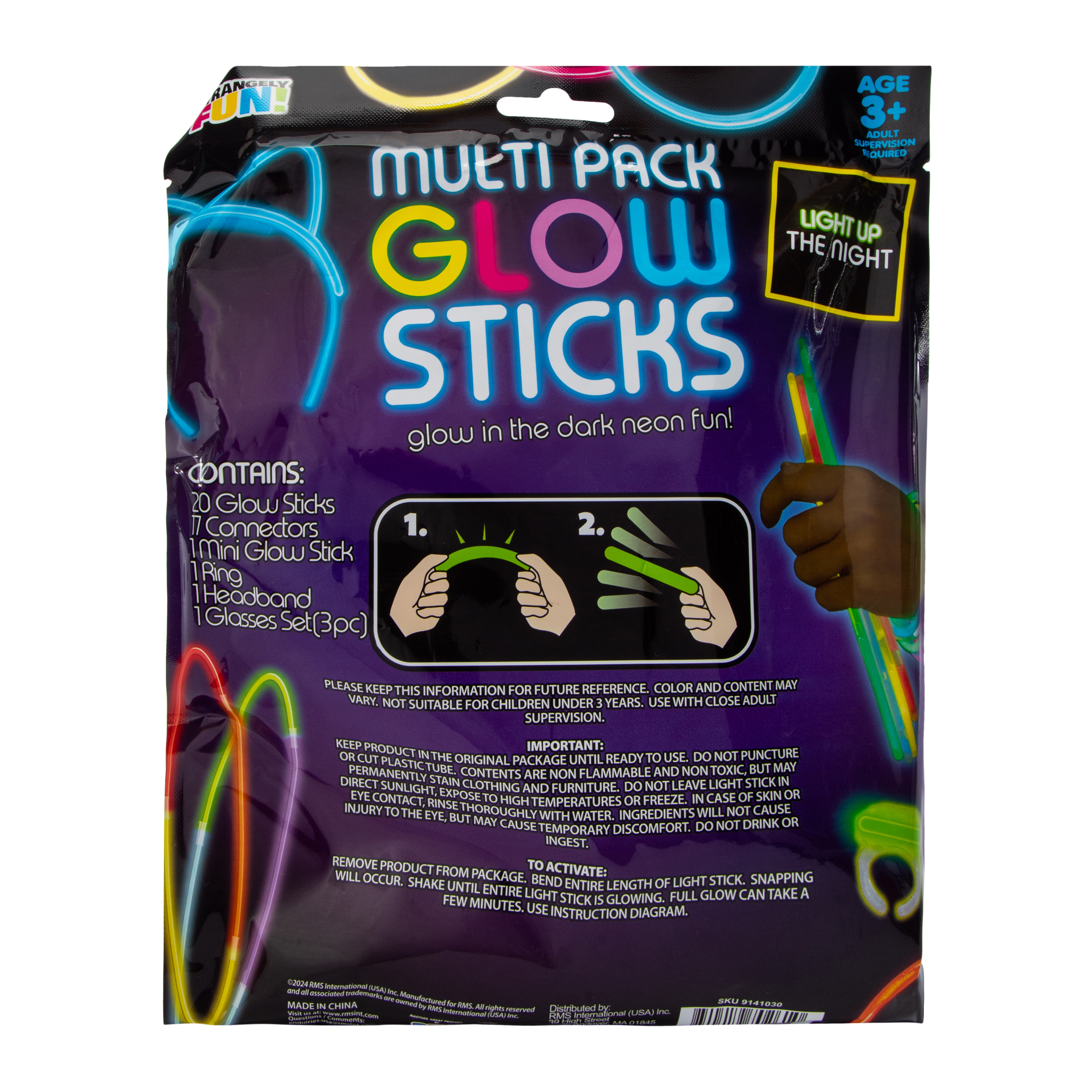 Multi-Pack Glow Sticks 43-Piece