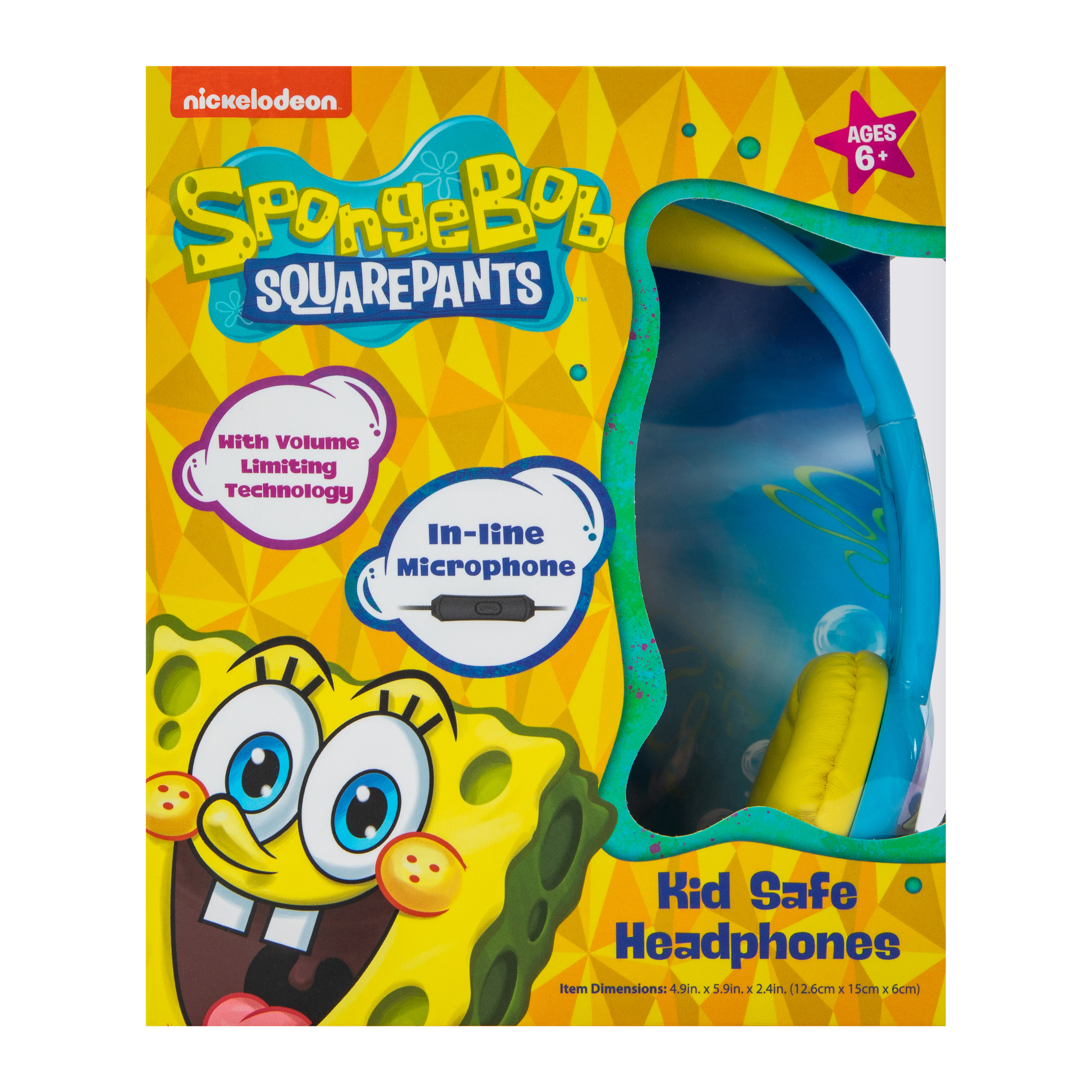 SpongeBob SquarePants™ Kid-Safe Headphones with Mic