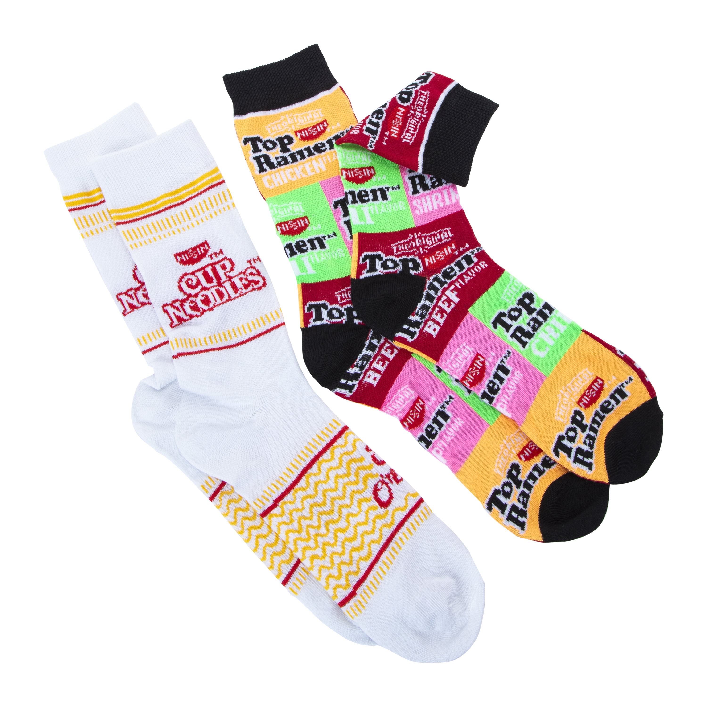 Mens Nissin™ Ramen Noodles Crew Socks 2-Pack