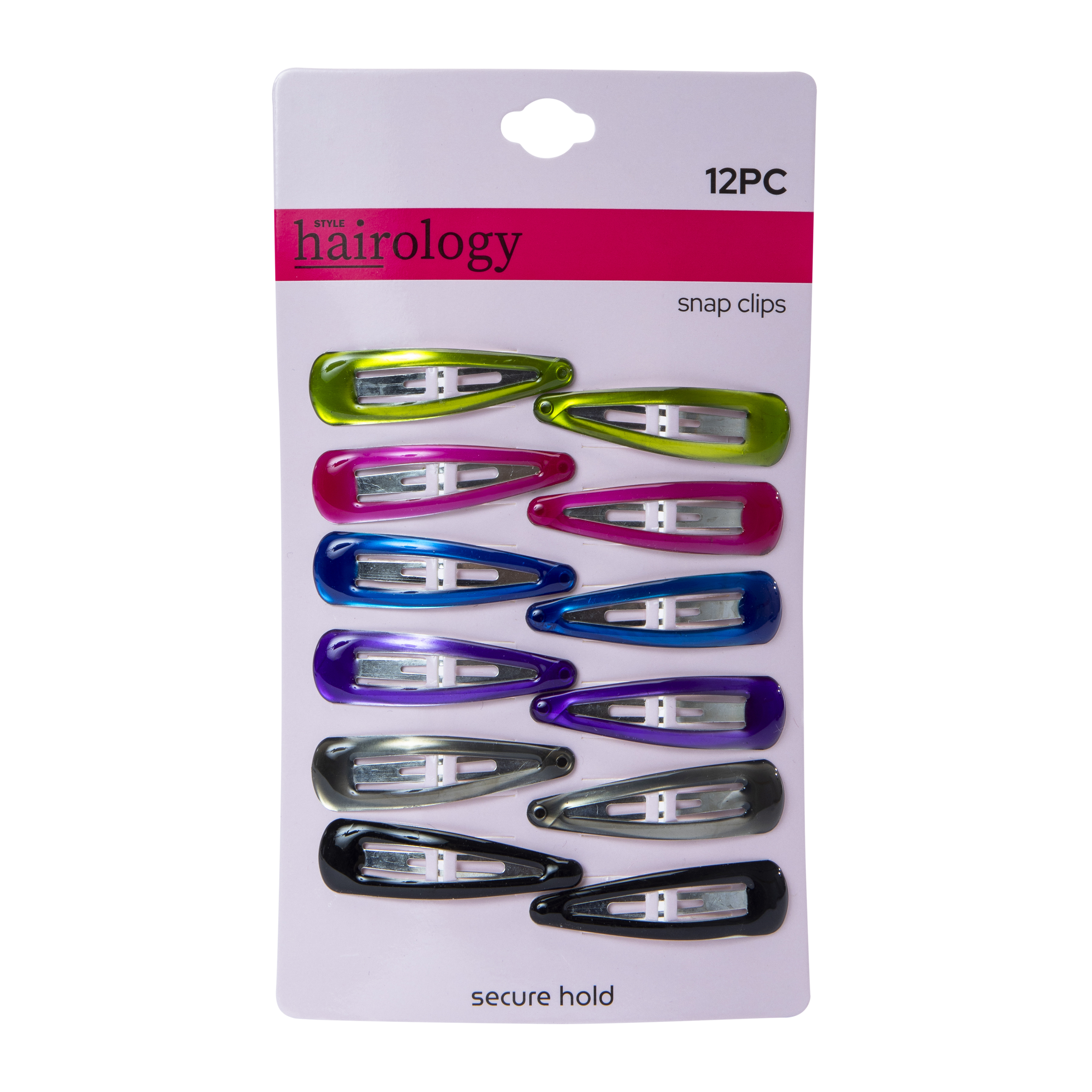 Multicolor Epoxy Snap Clips 12-Count