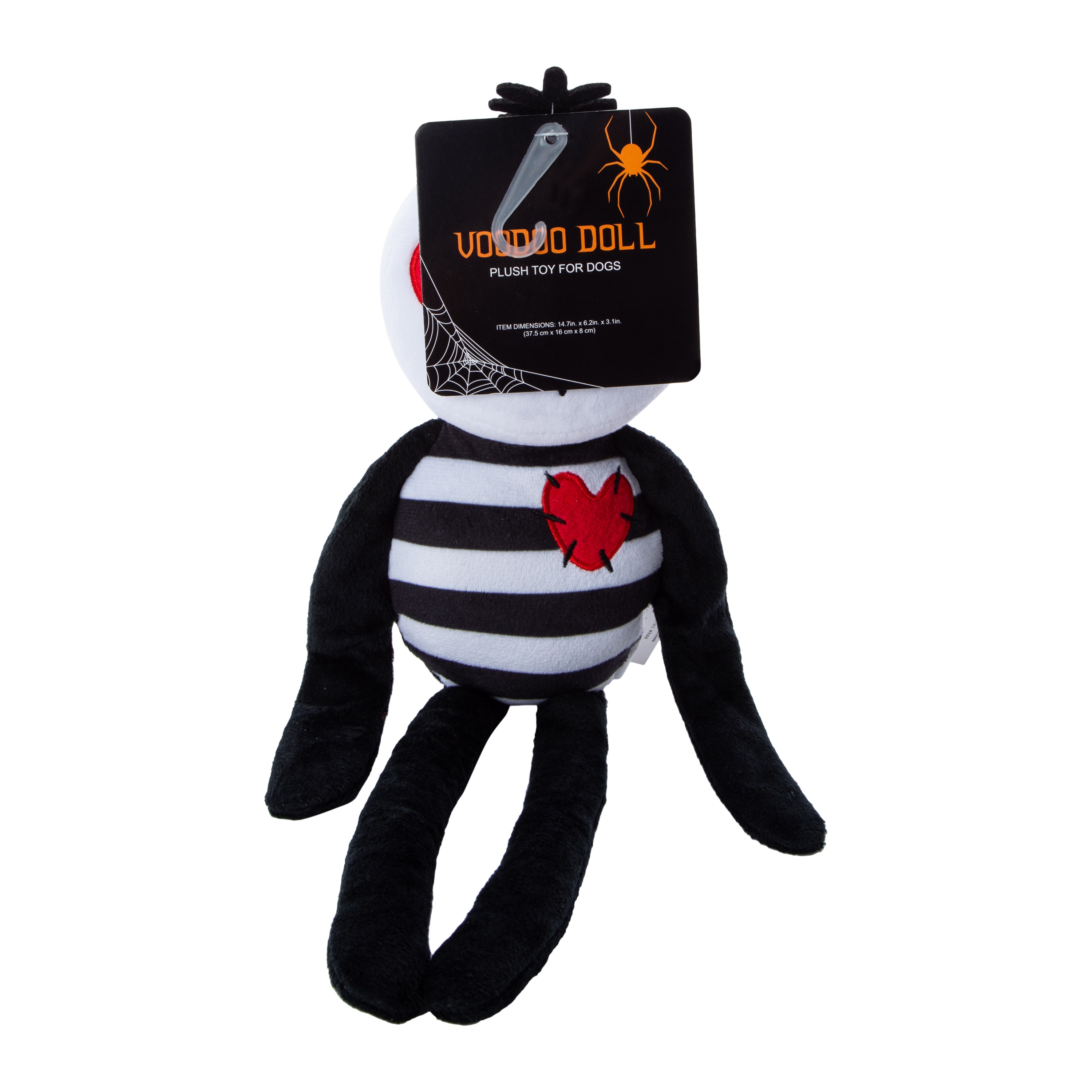 Voodoo Doll Plush Dog Toy 6.2in x 14.7in