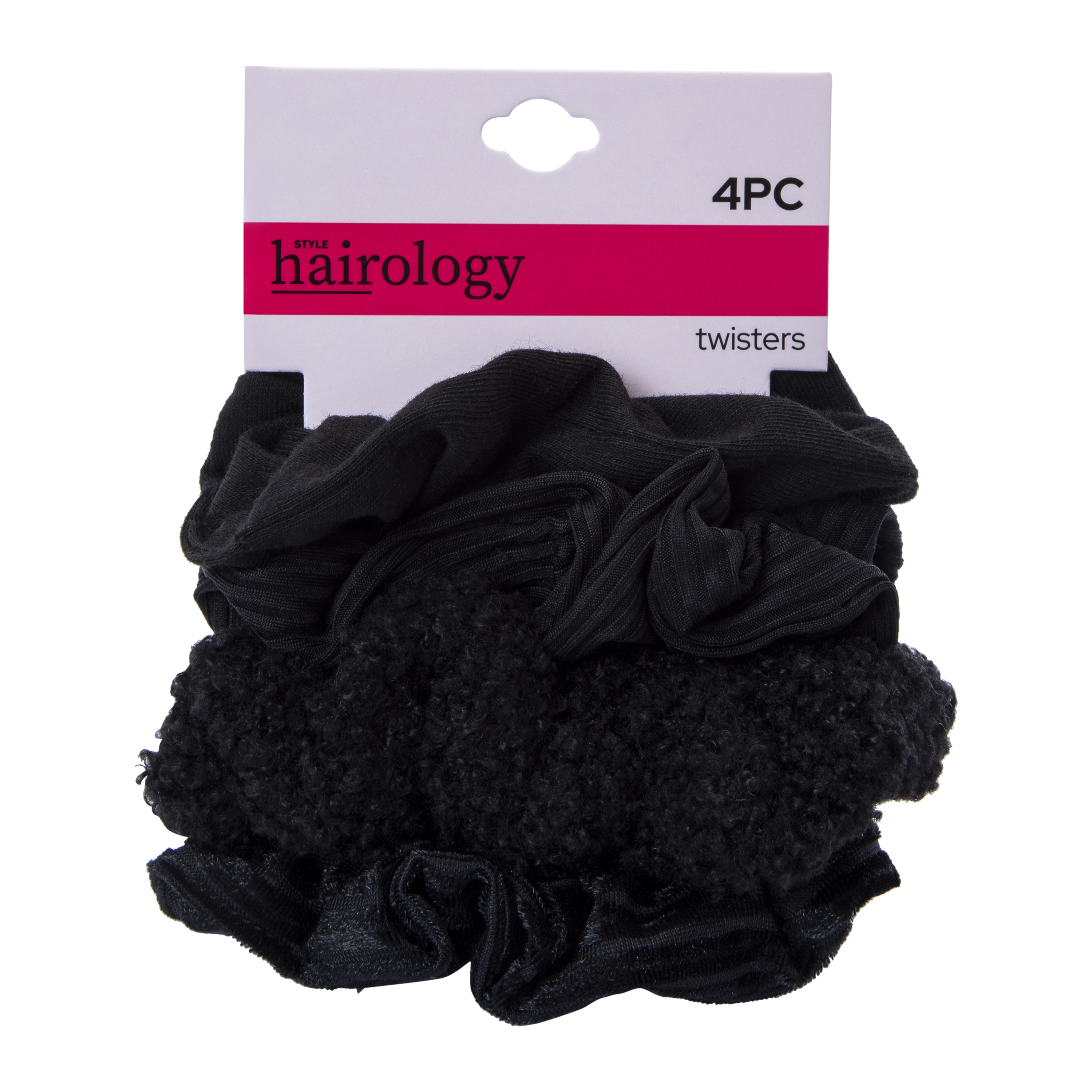 Assorted Twister Scrunchie Set 4-Count