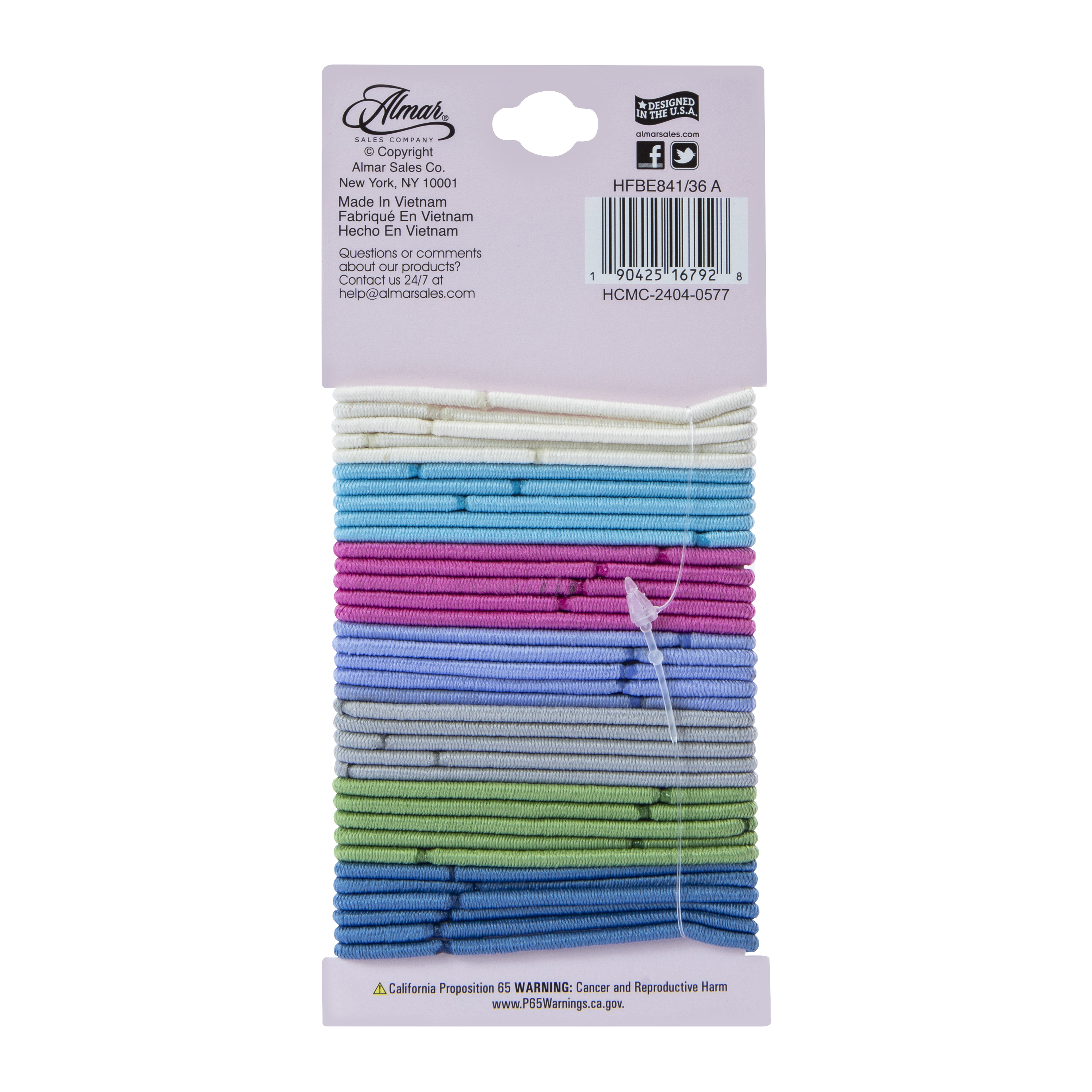 Clasp-Free Elastics 36-Count - Thin Hair