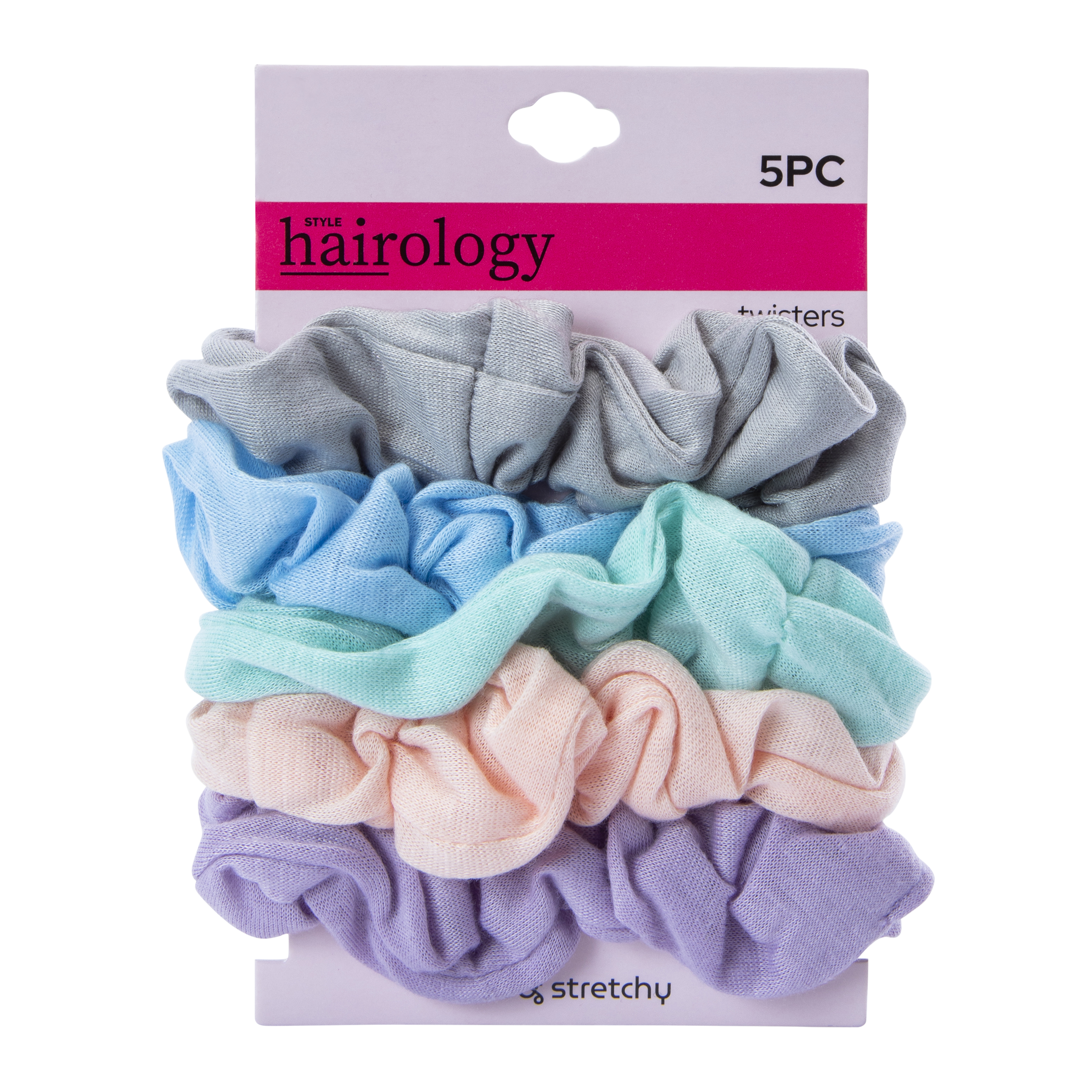 Jersey Fabric Scrunchie Set 5-Count
