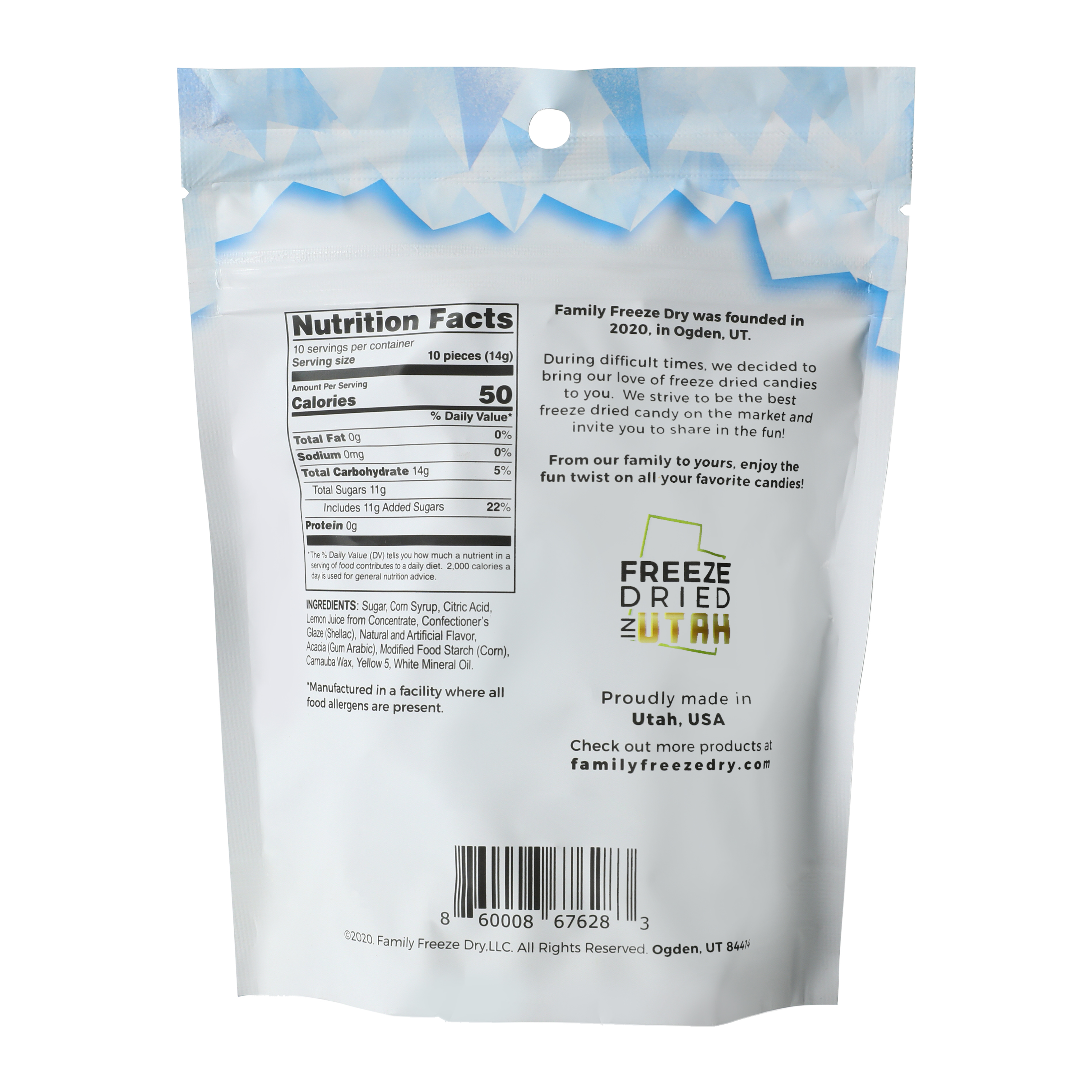 Freeze Dry Fr'izzle Lemon Bursts Candy 4oz