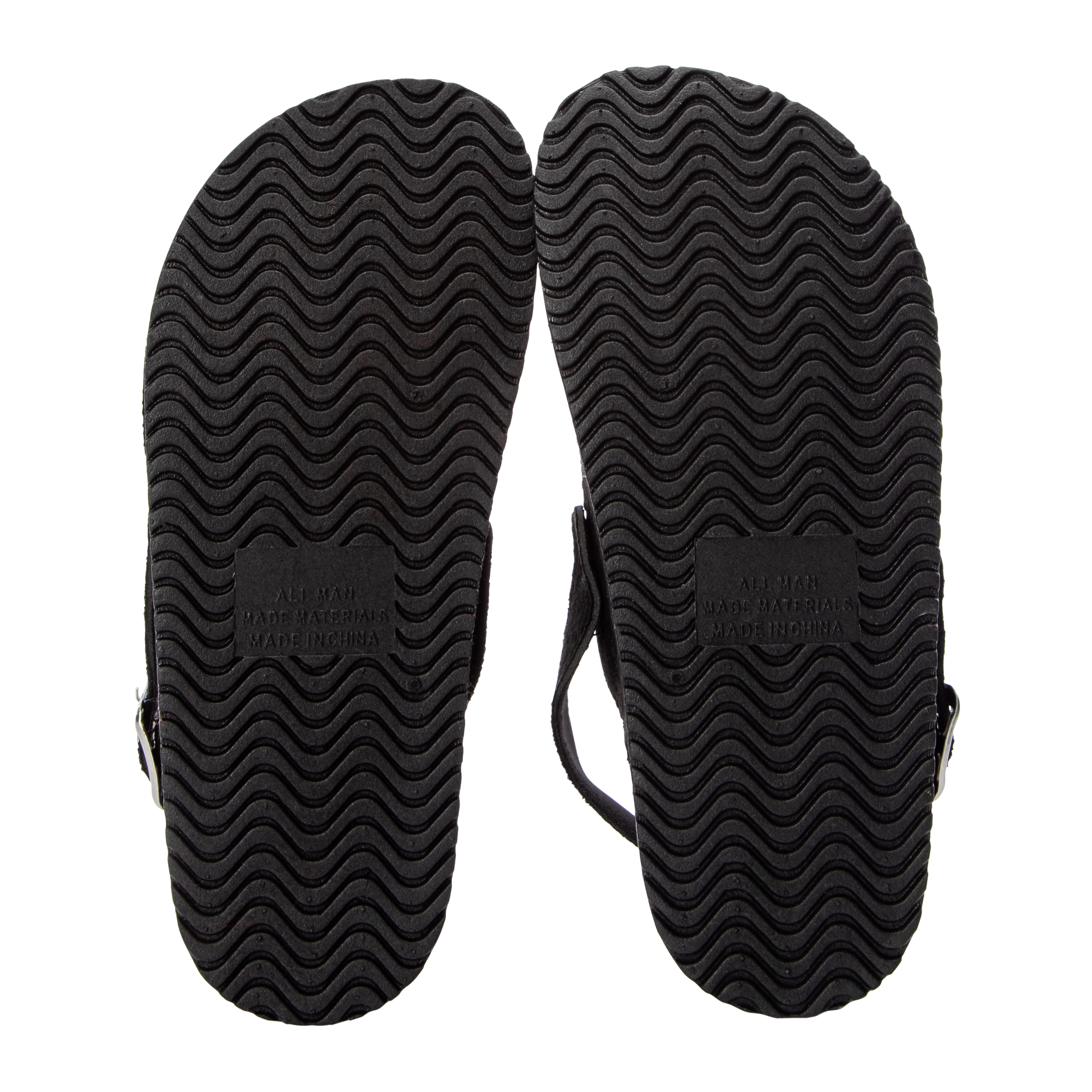 Ladies Suede Buckle-Strap Clogs