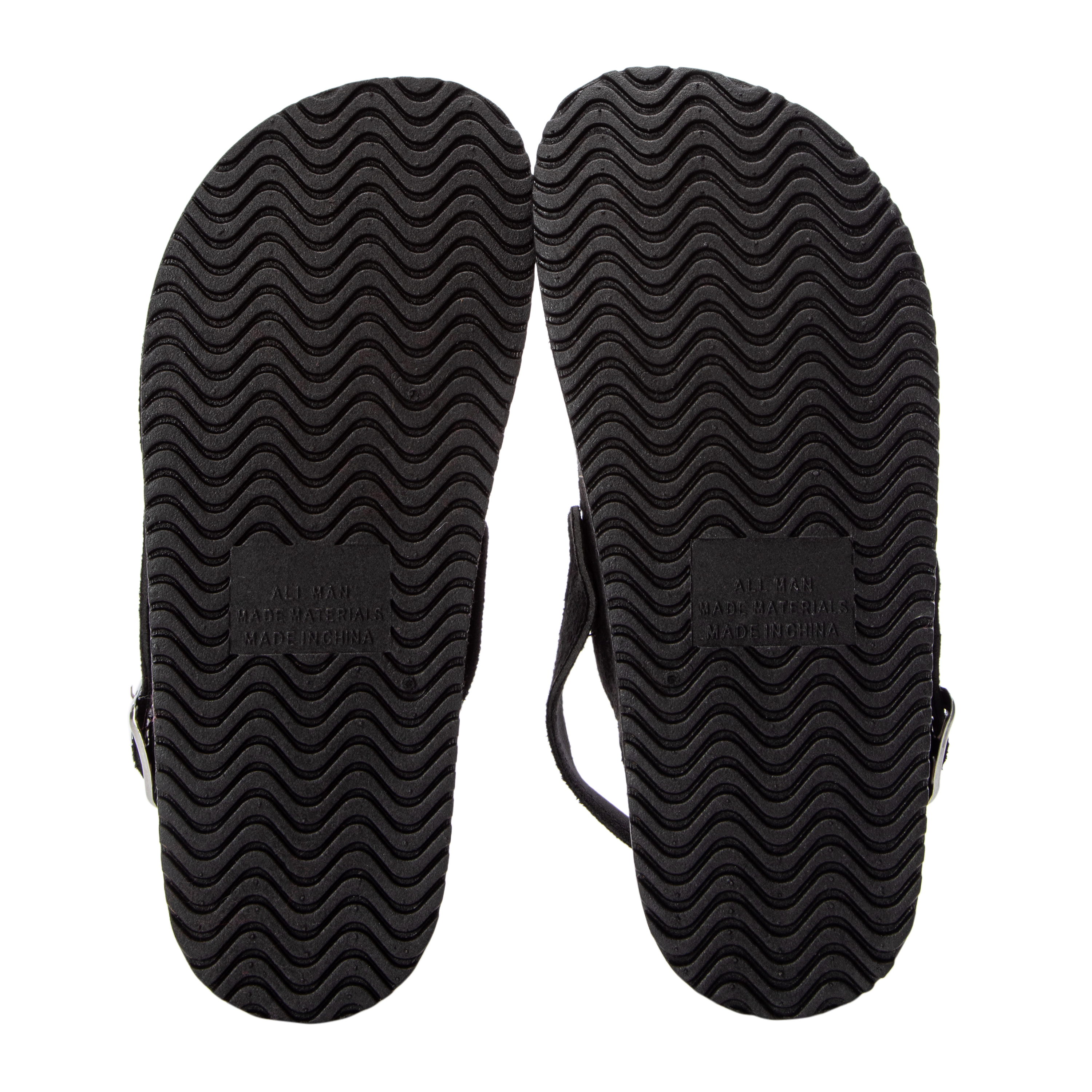 Ladies Suede Buckle-Strap Clogs