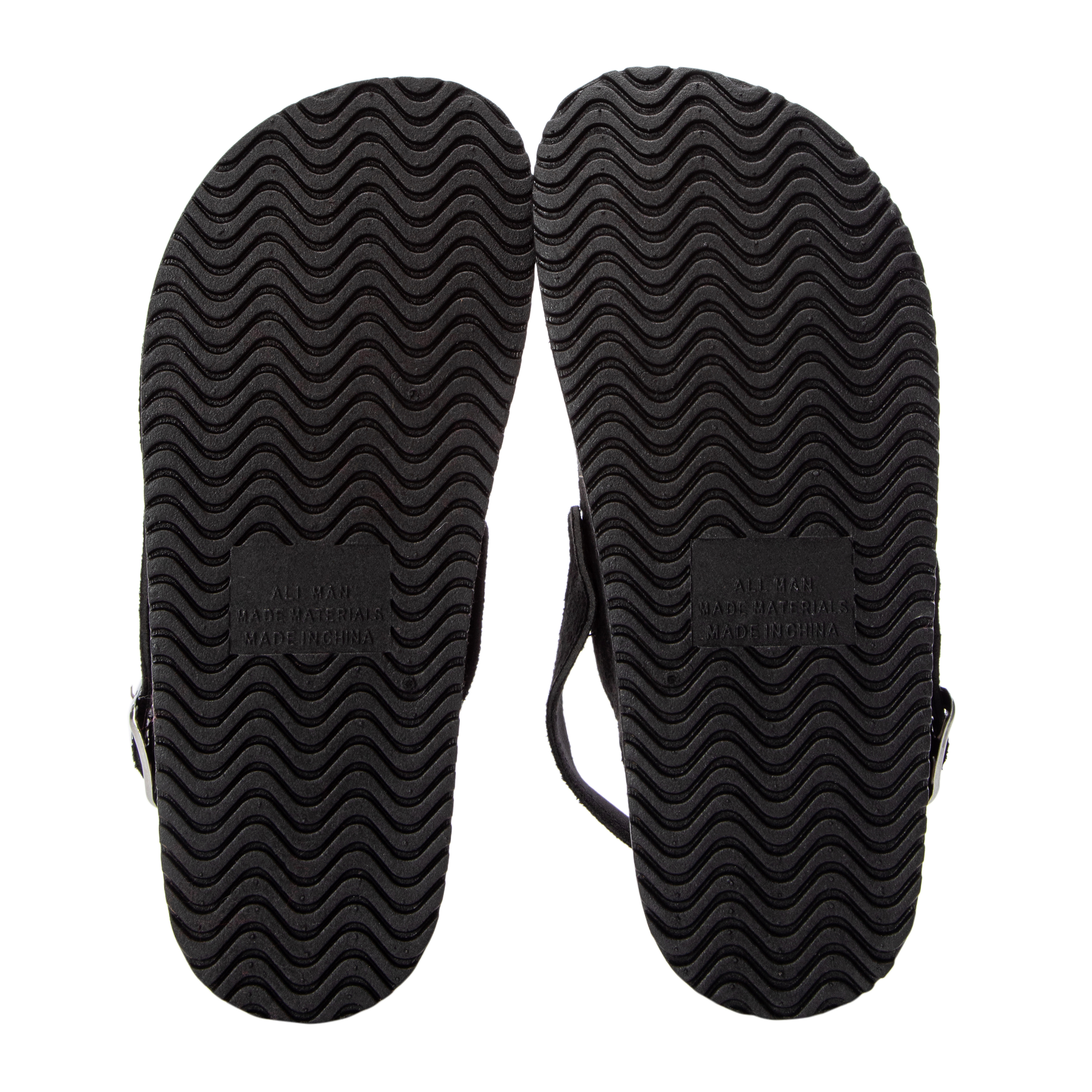 Ladies Suede Buckle-Strap Clogs