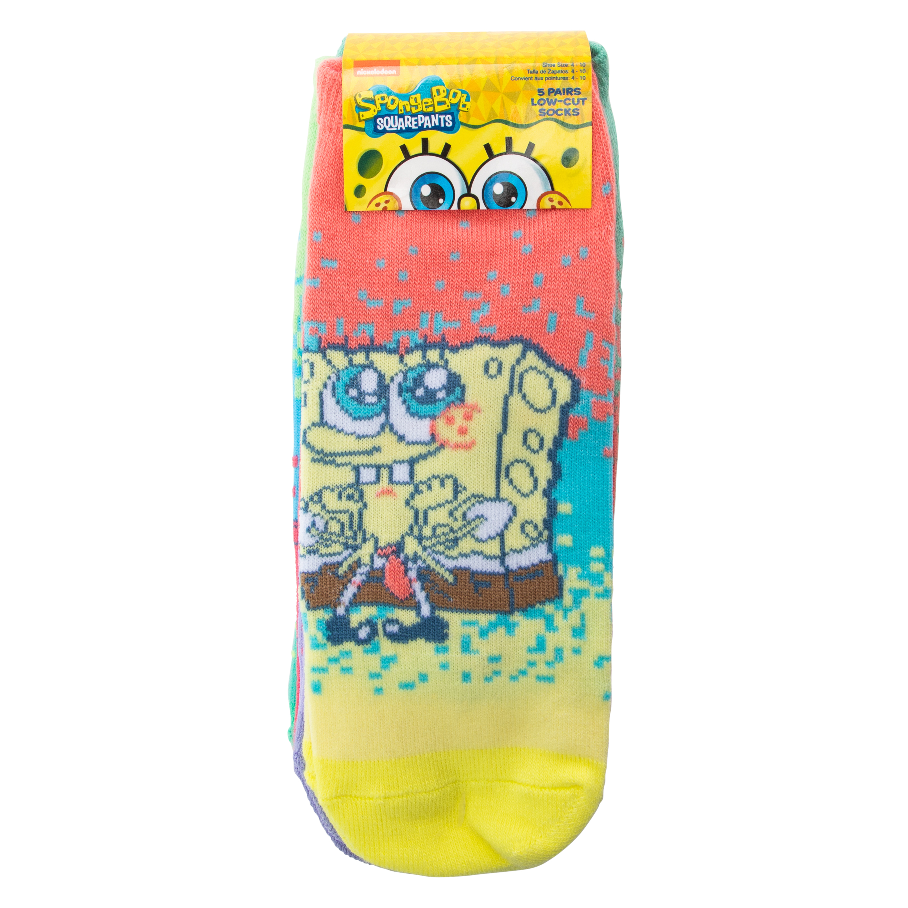 SpongeBob SquarePants™ Ladies Low-Cut Socks 5-Pack