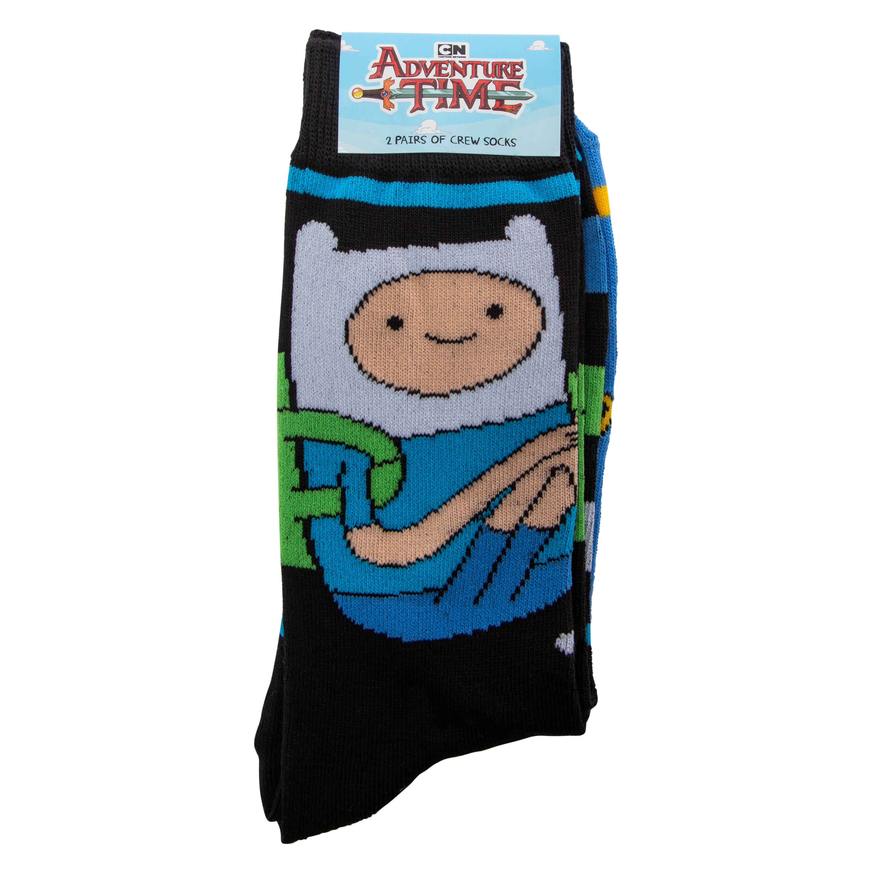 Adventure Time Mens Crew Socks 2-Pack