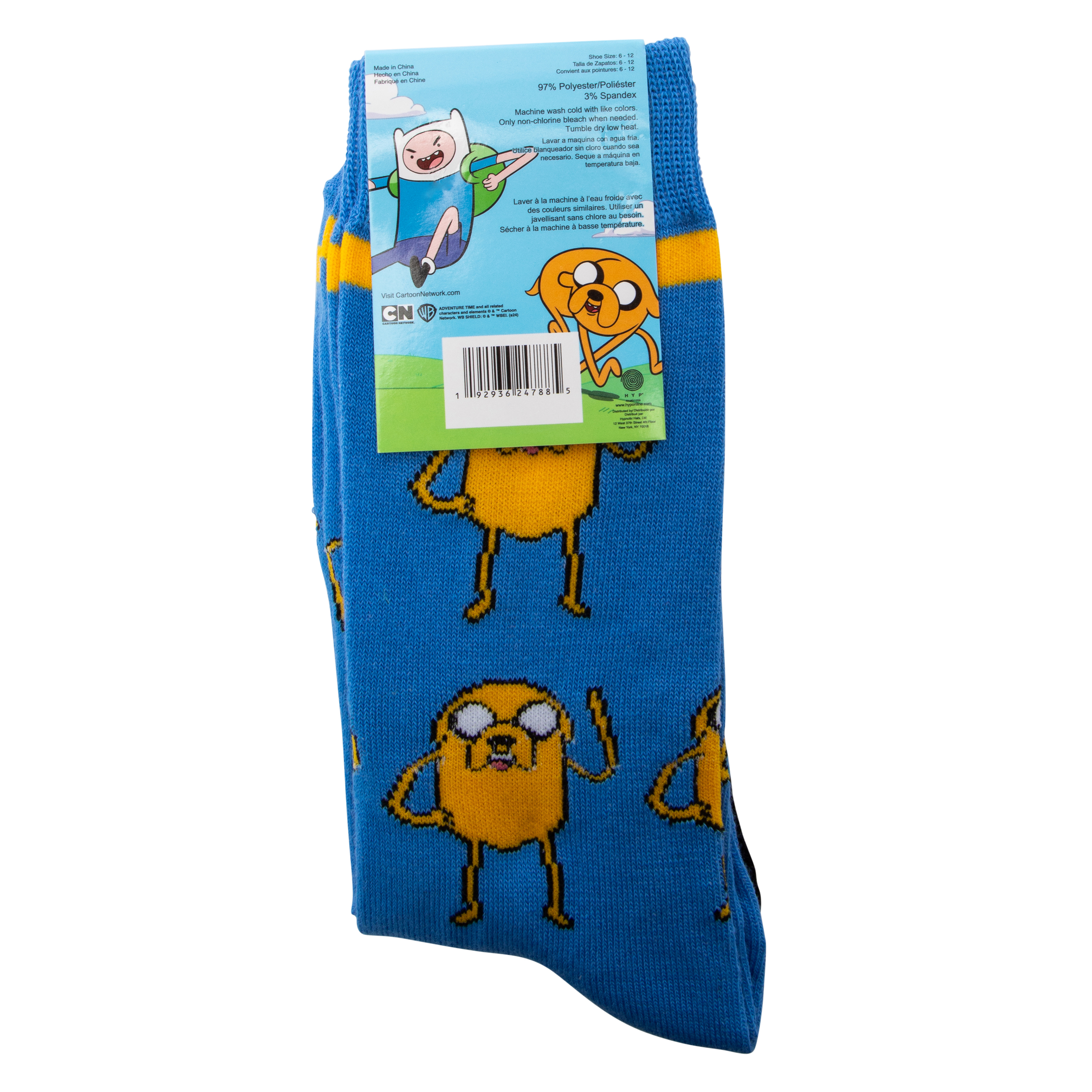 Adventure Time Mens Crew Socks 2-Pack