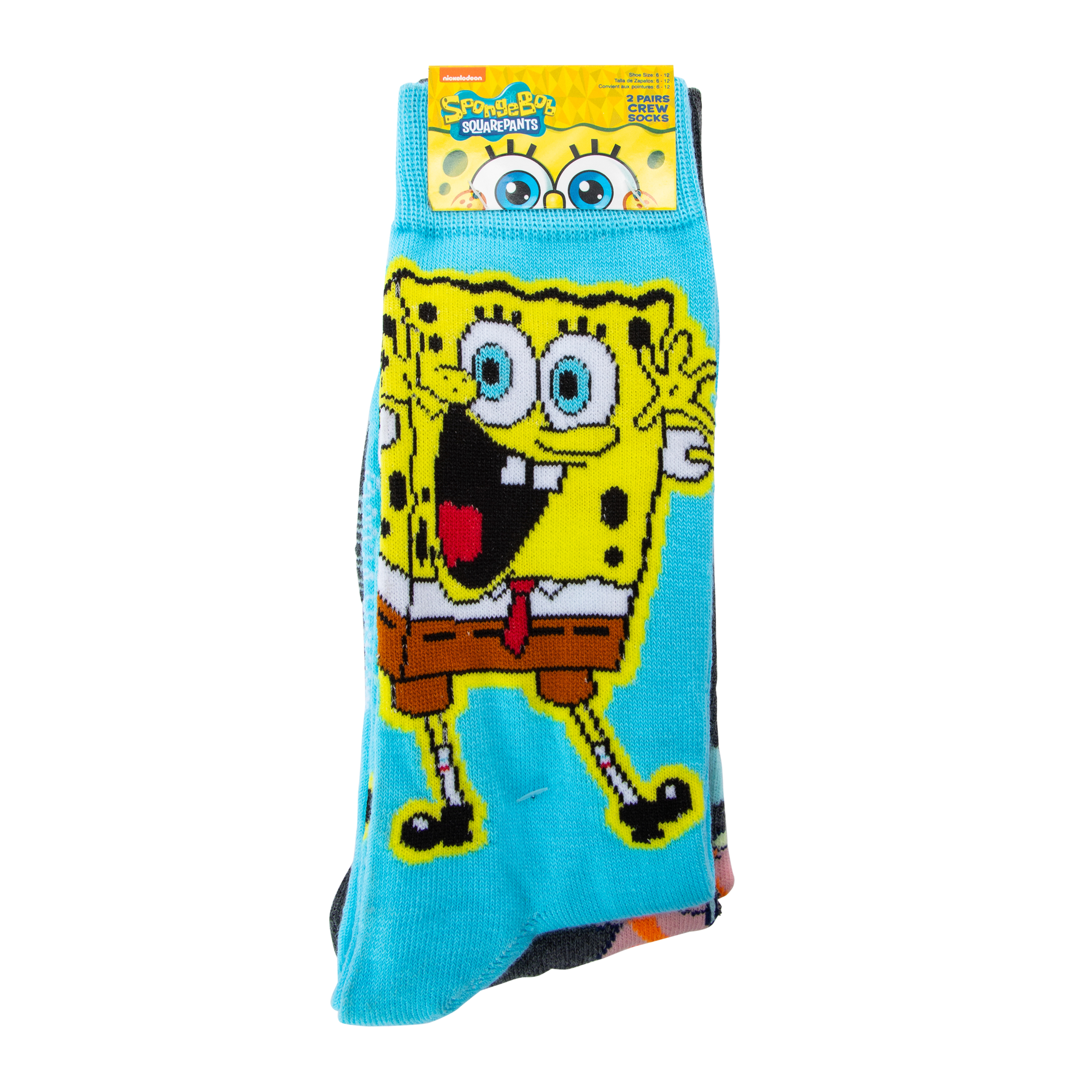 SpongeBob SquarePants™ Mens Crew Socks 2-Pack