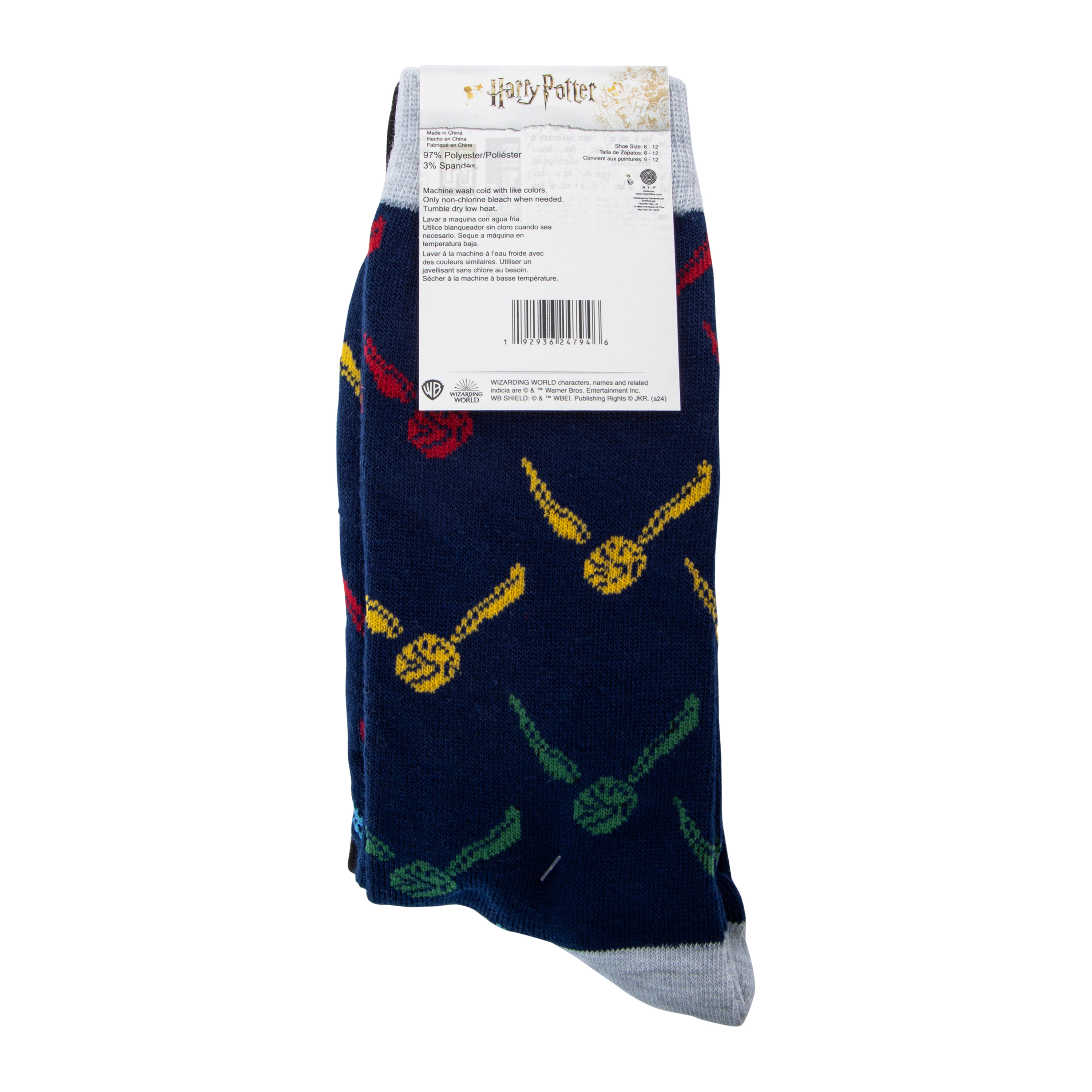 Harry Potter™ Hogwarts Crest Mens Crew Socks 2-Pack