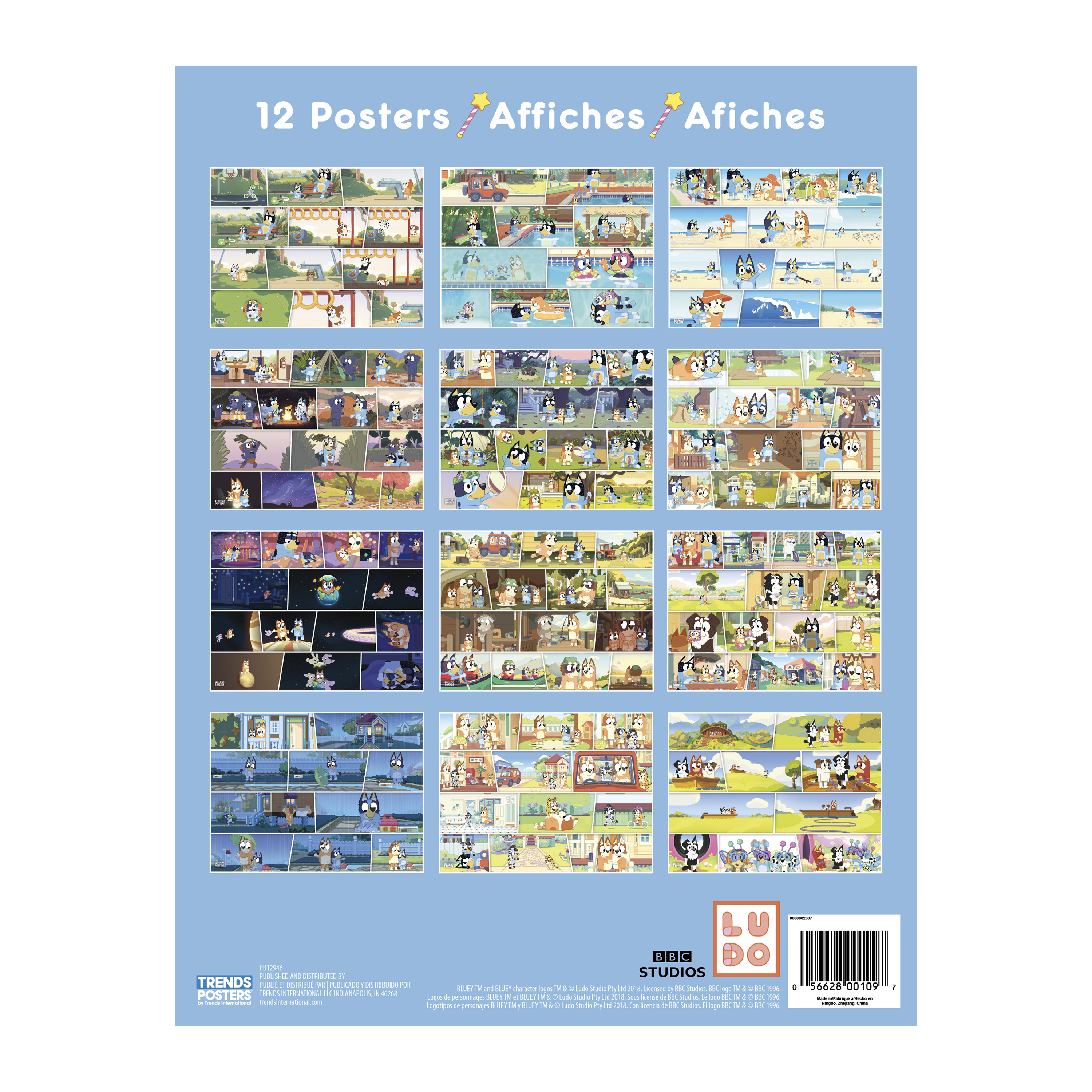 Trendy Poster Book 12-Count