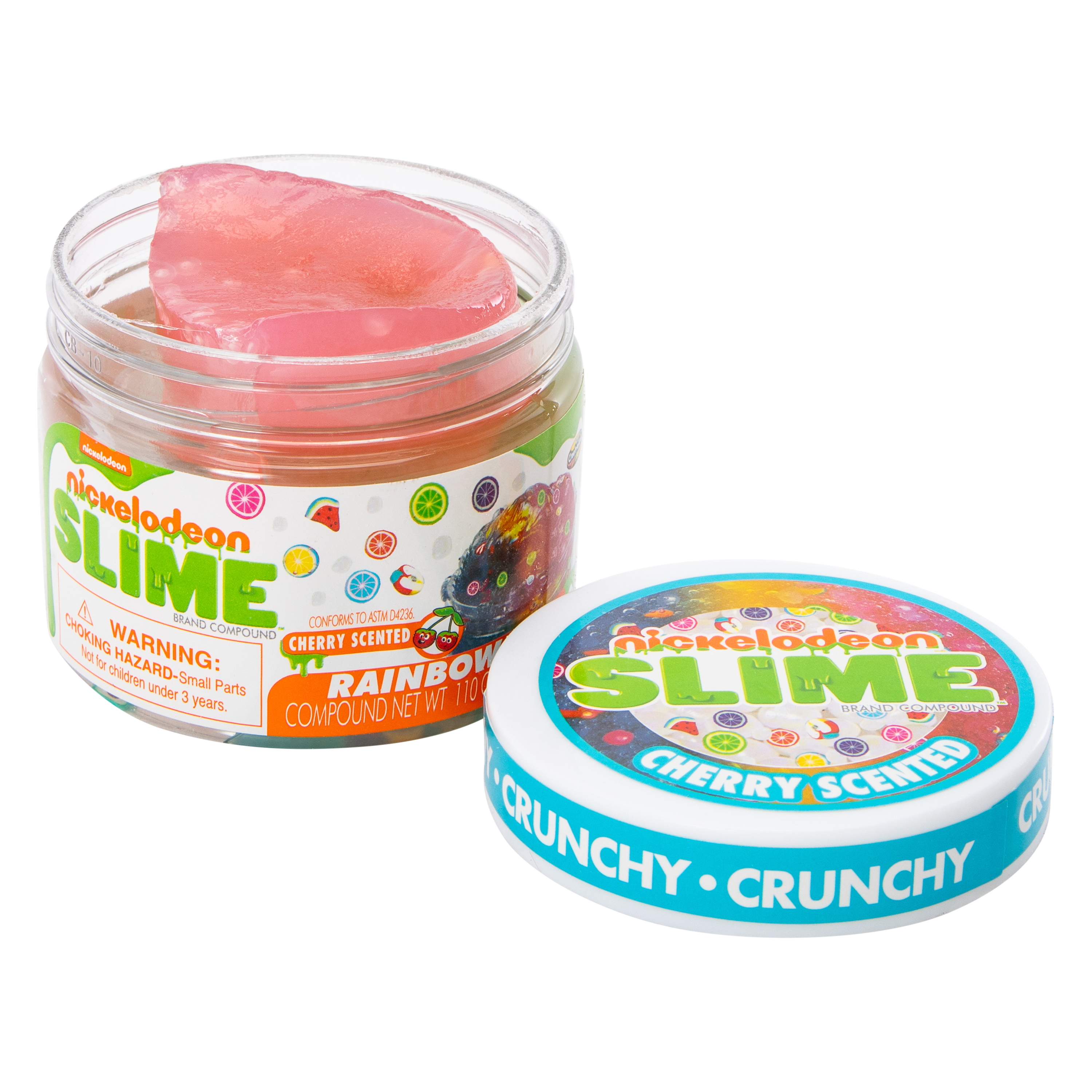 Nickelodeon Slime™ Cherry Scented Crunchy Slime 3.880oz - Rainbow Ice