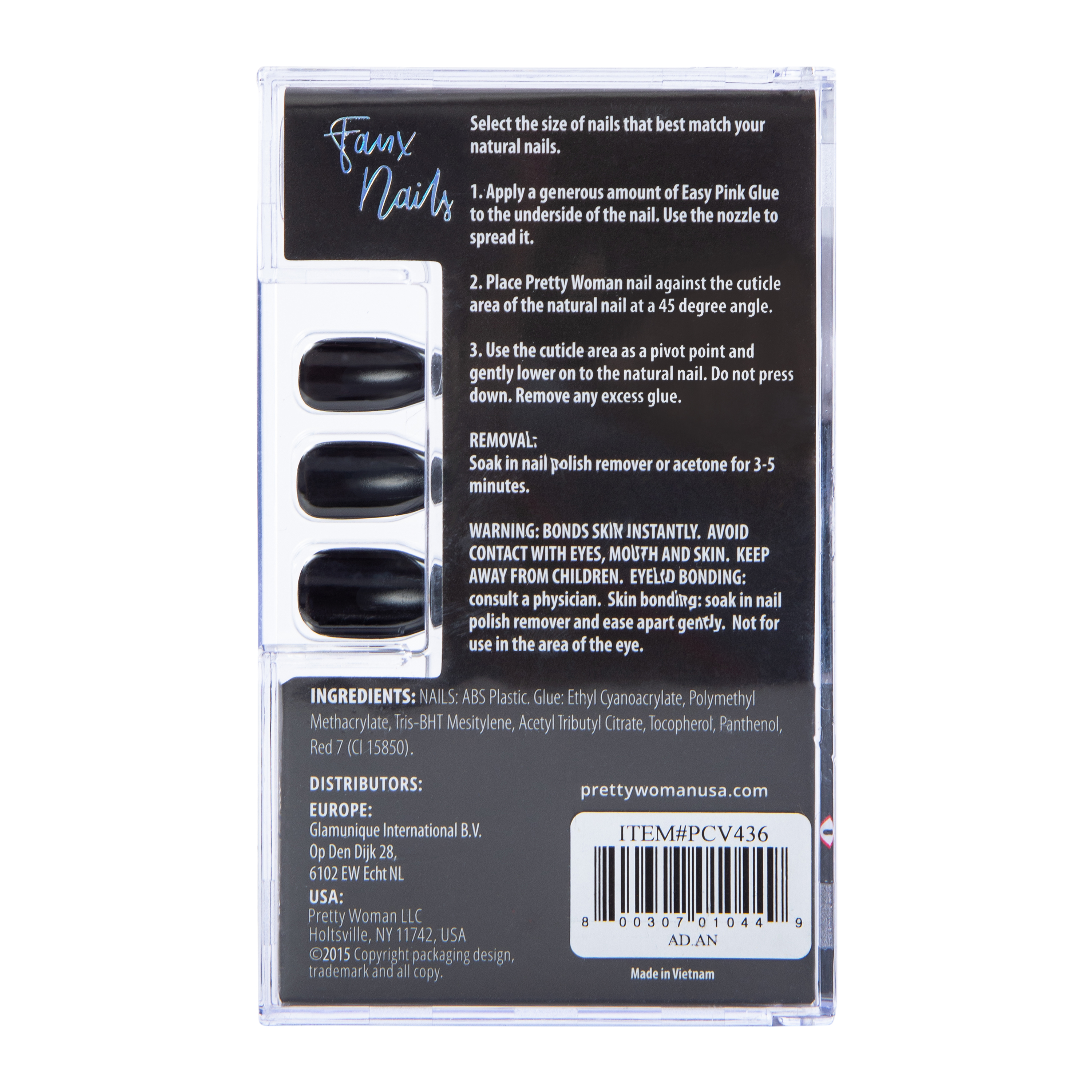 Pretty Woman Faux Nails 24-Piece Set