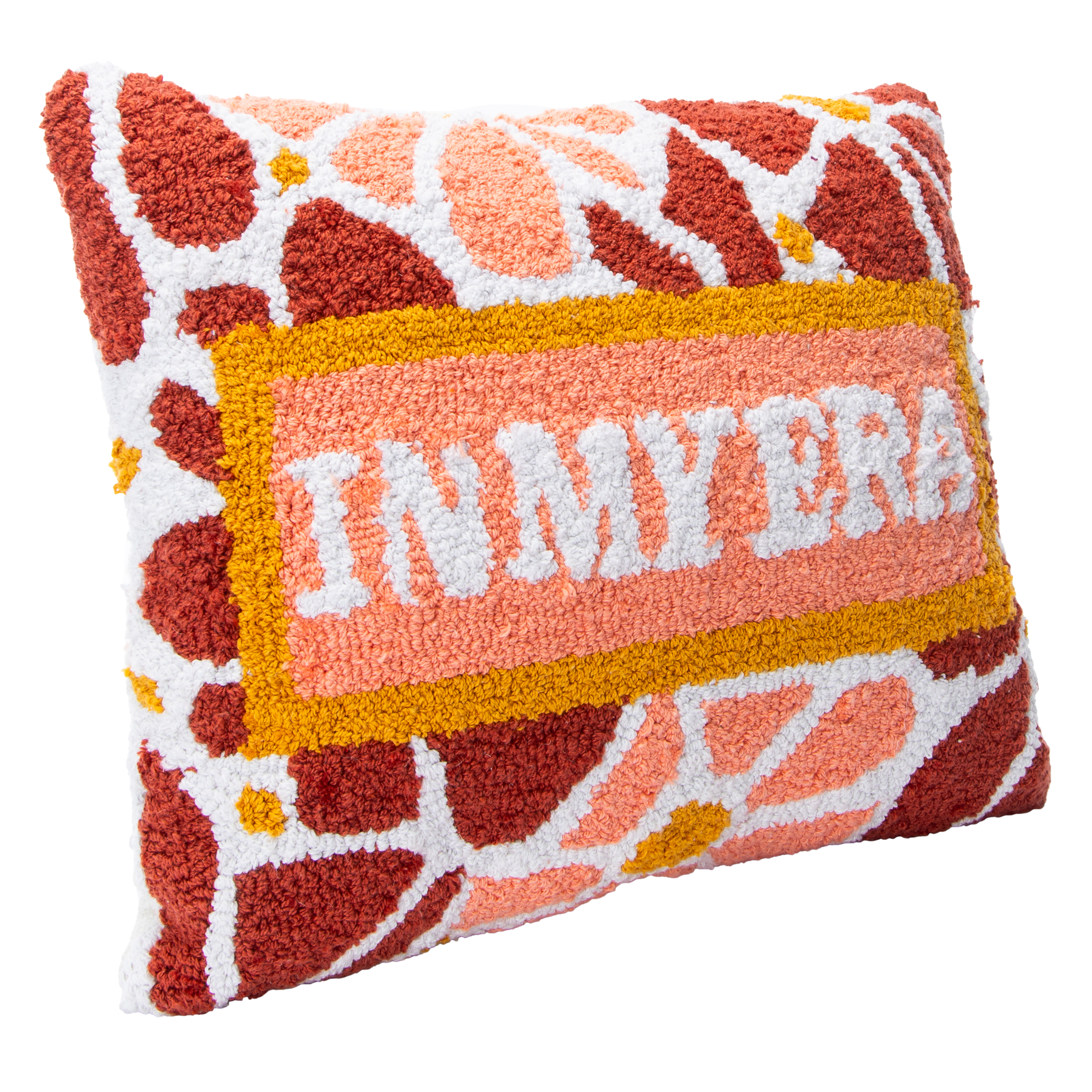 Trendy Needlepoint Throw Pillow 12in x 14in