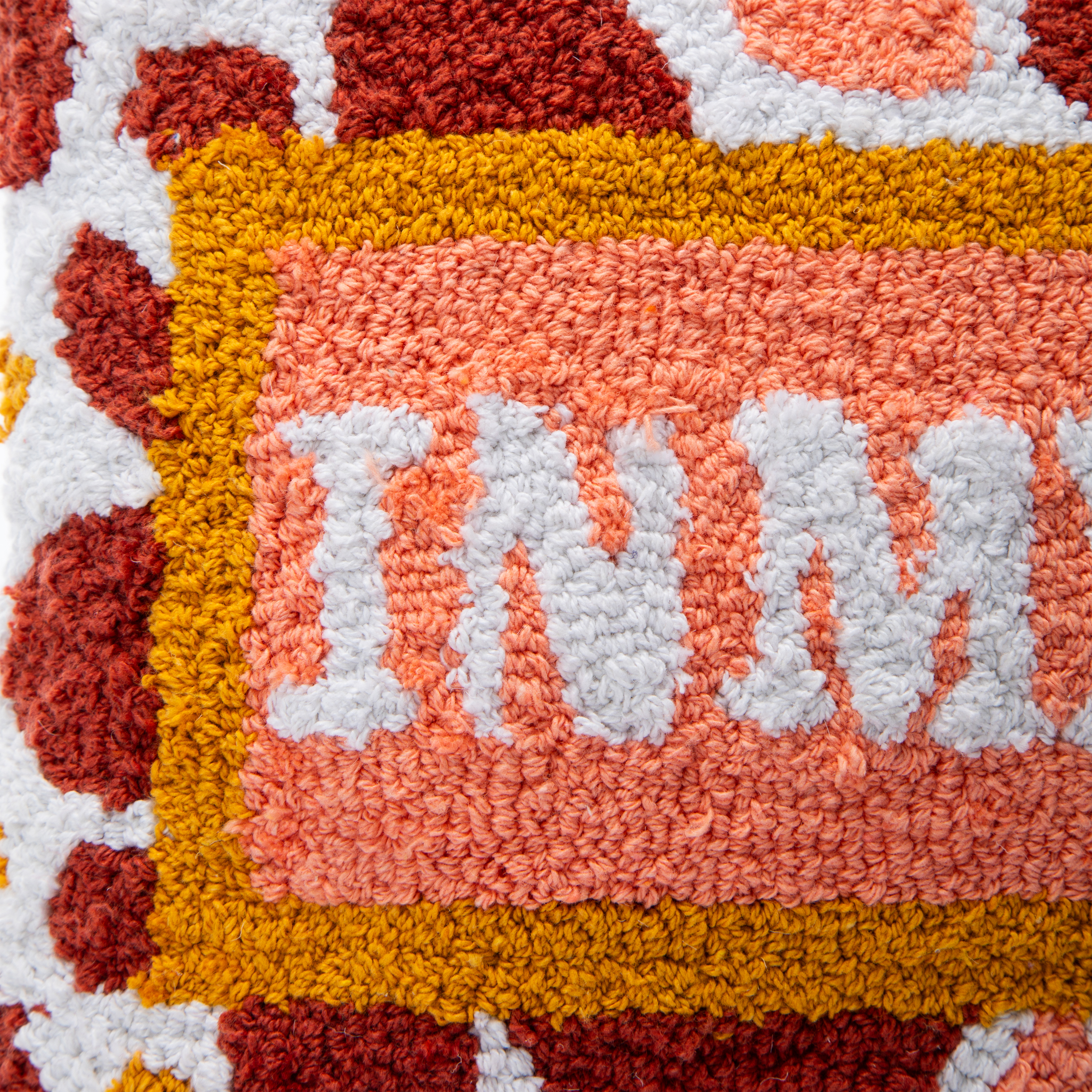 Trendy Needlepoint Throw Pillow 12in x 14in