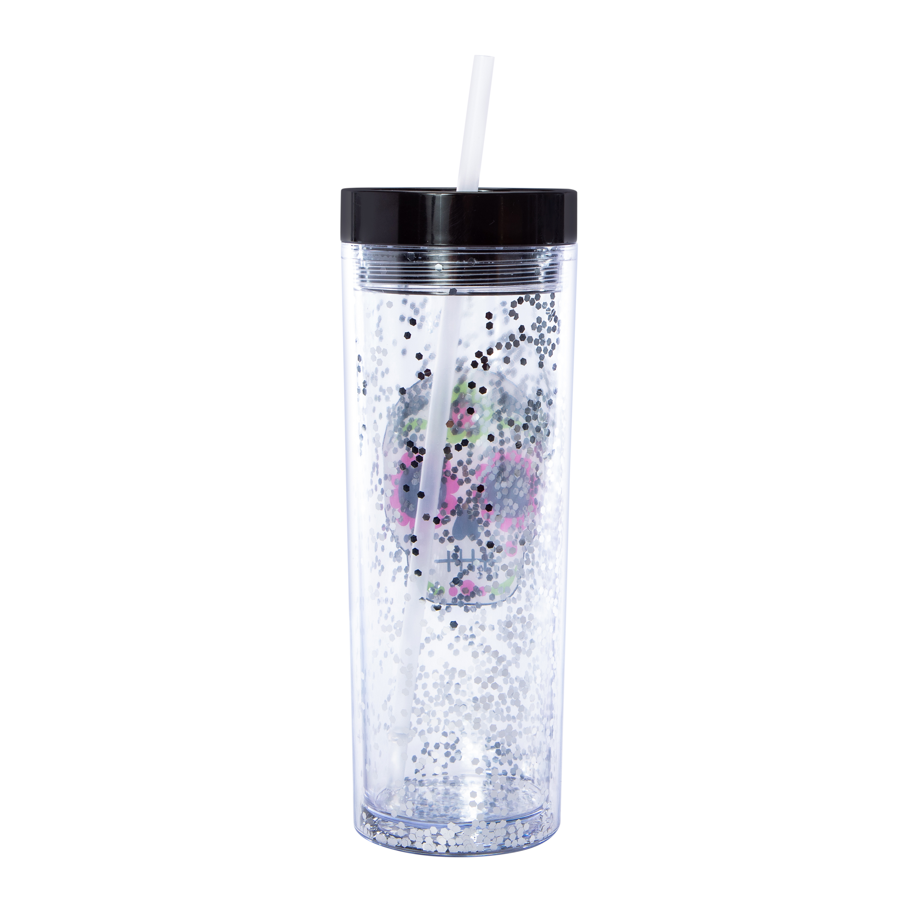 Day Of The Dead Sugar Skull Glitter Tumbler 24oz