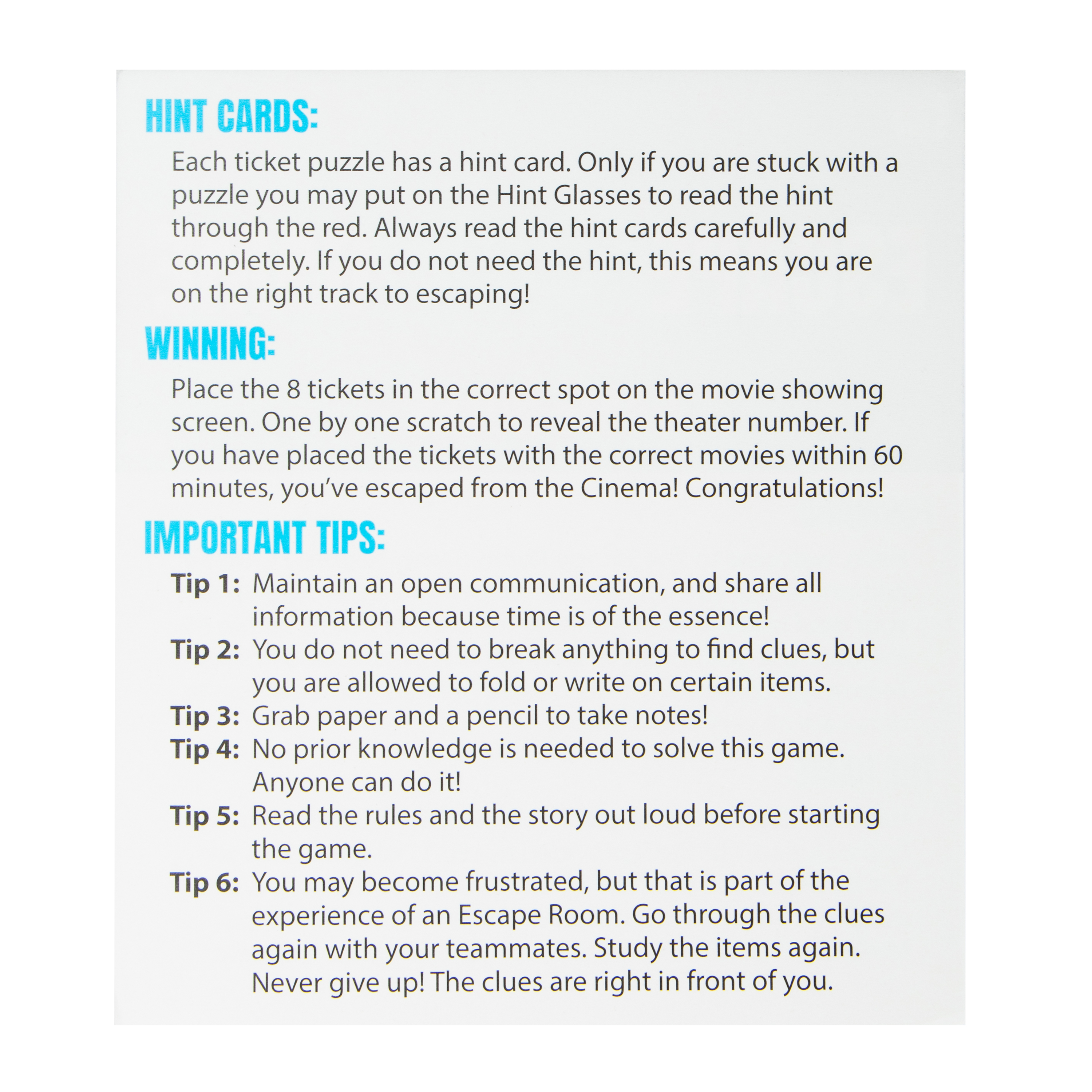 The Escape Room Game: Haunted Cinema Edition