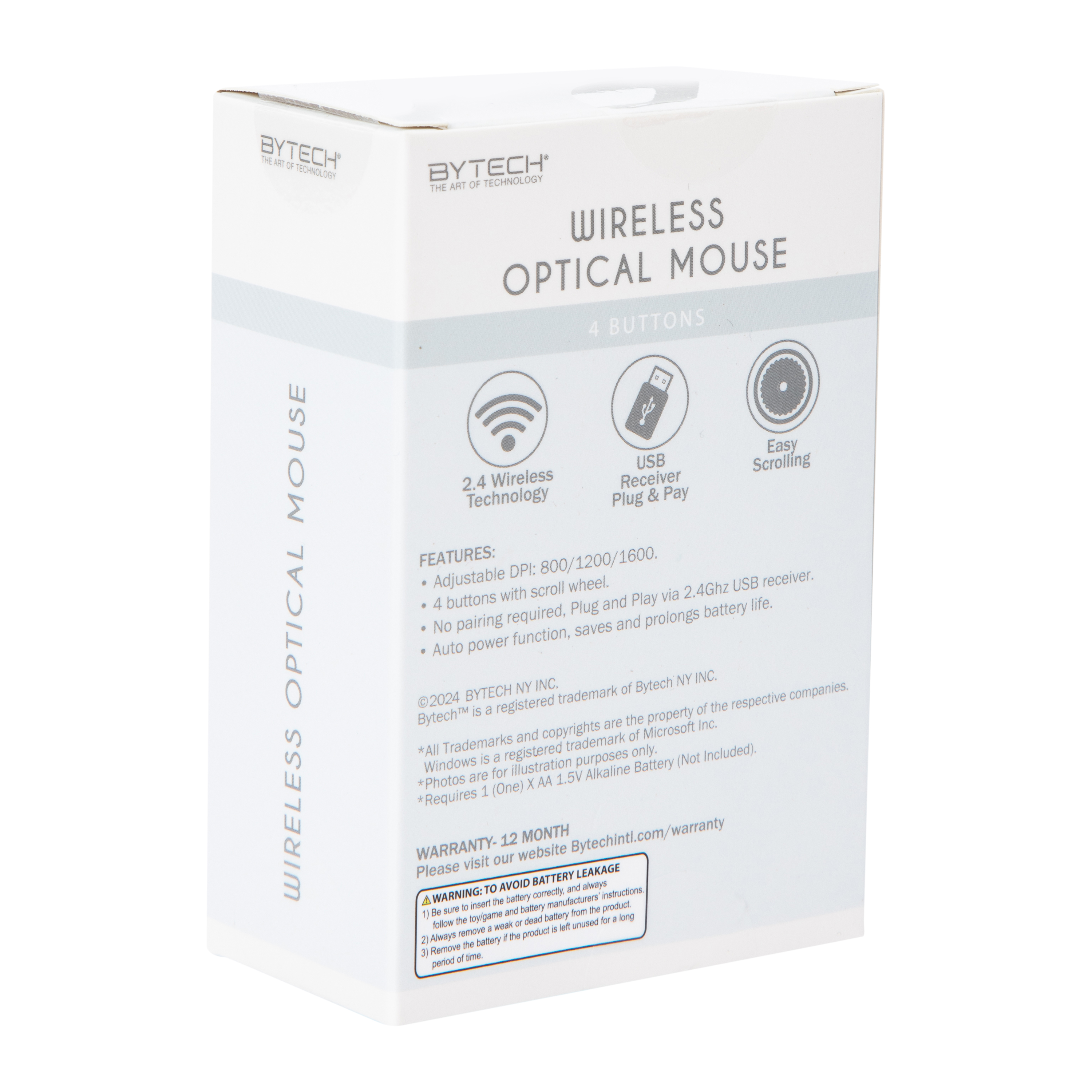 By-Tech® Wireless Optical Mouse