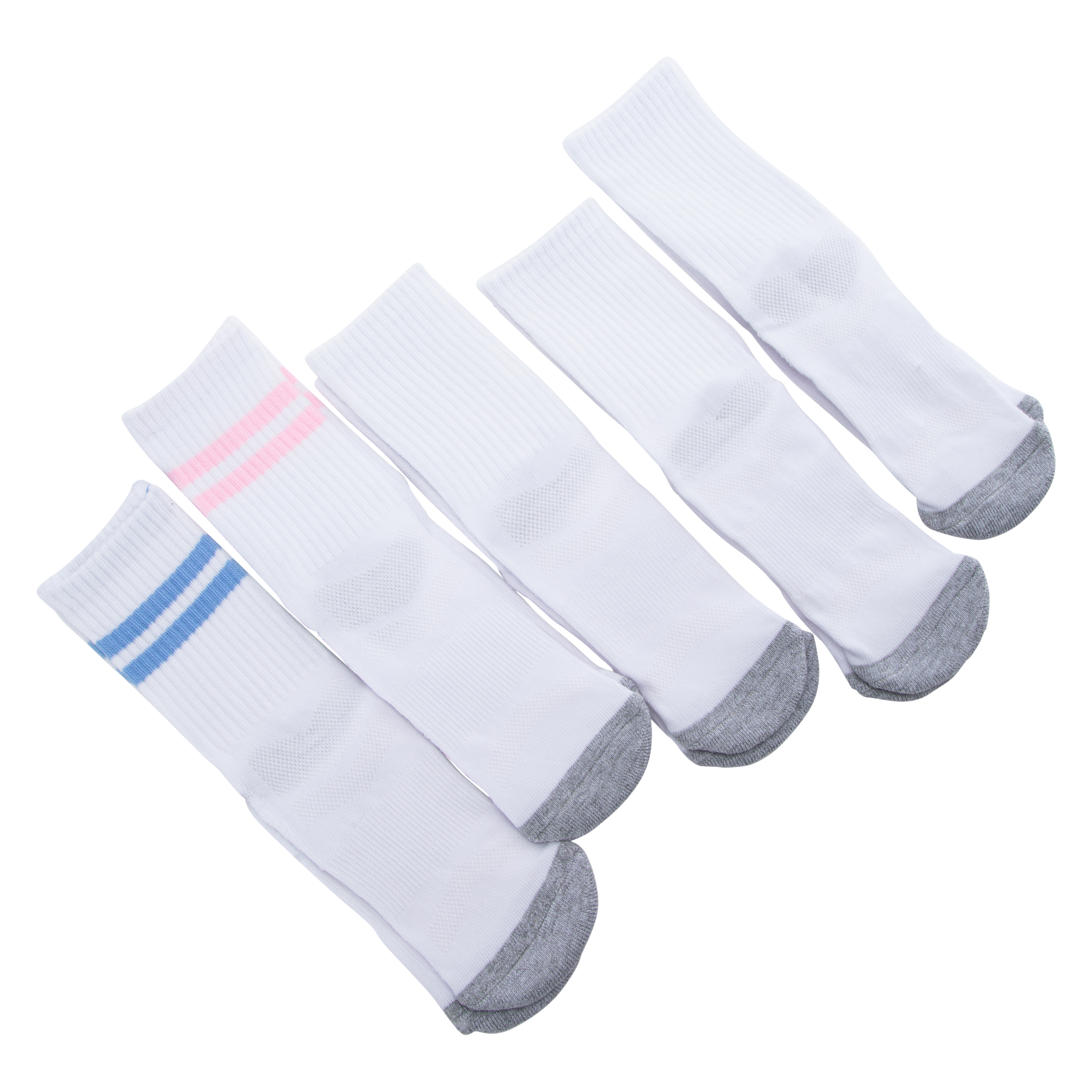 Series-8 Fitness™ Ladies Performance Low Crew Socks 5-Pack