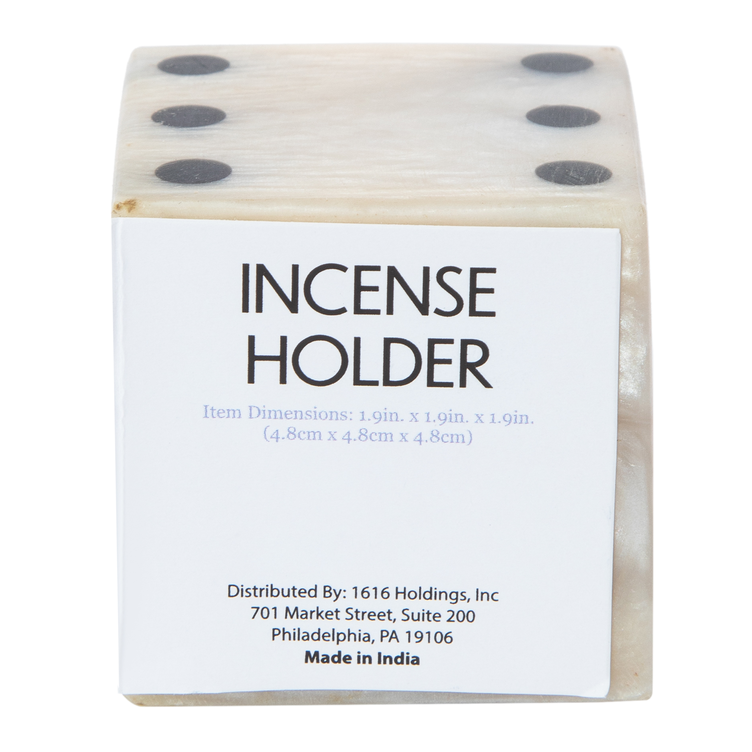 Dice Incense Holder 1.9in