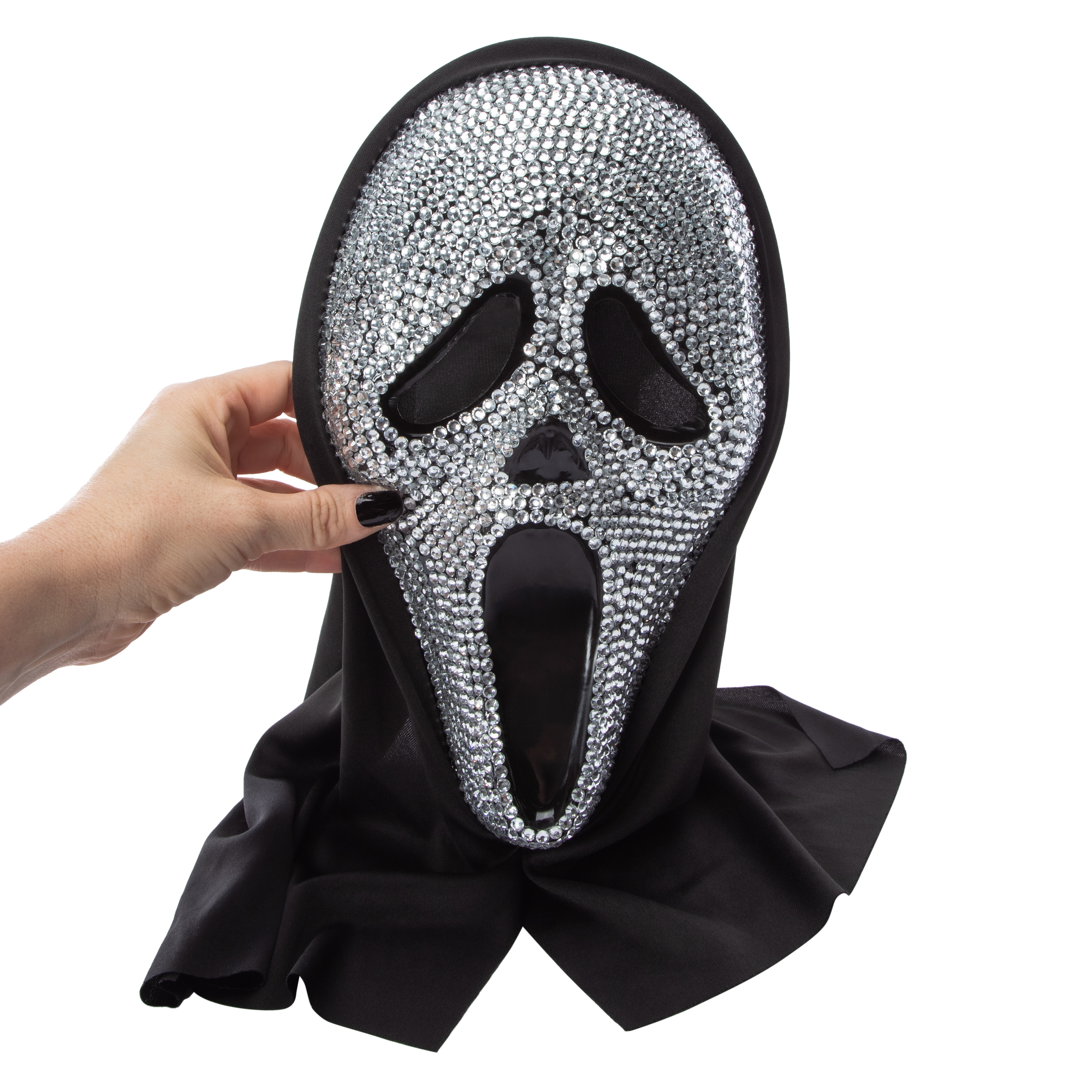Ghost Face® Bling Costume Mask - Silver
