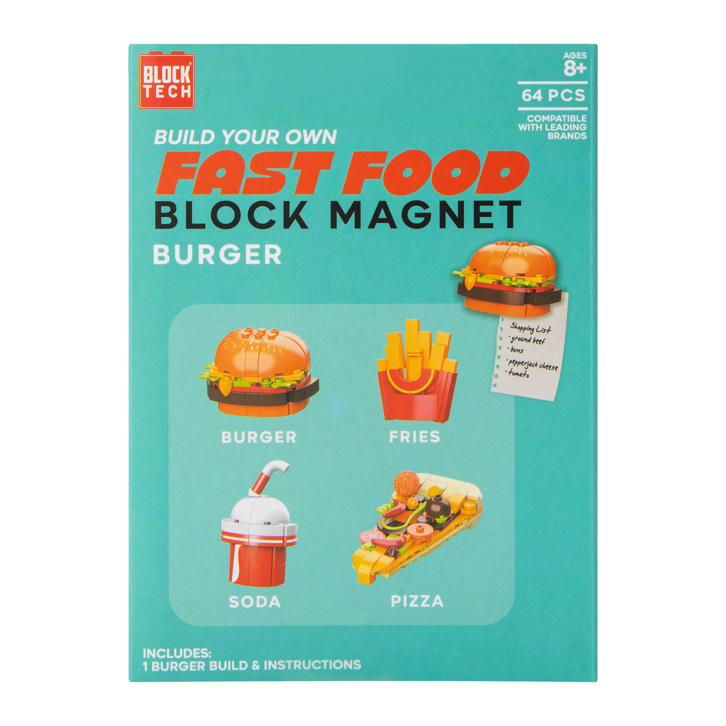 Build Your Own Food Block Magnet 44 Pcs