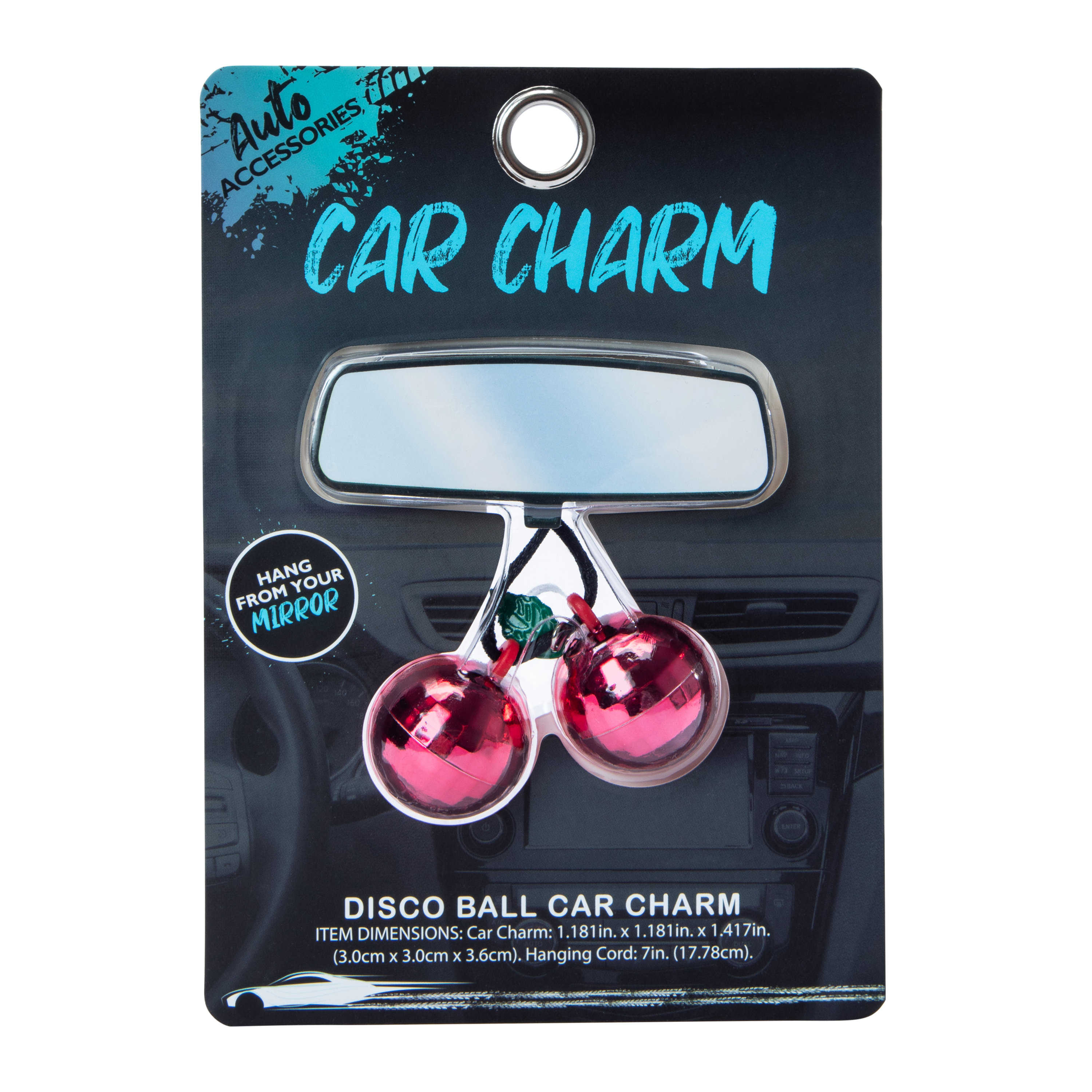 Disco Ball Car Charm