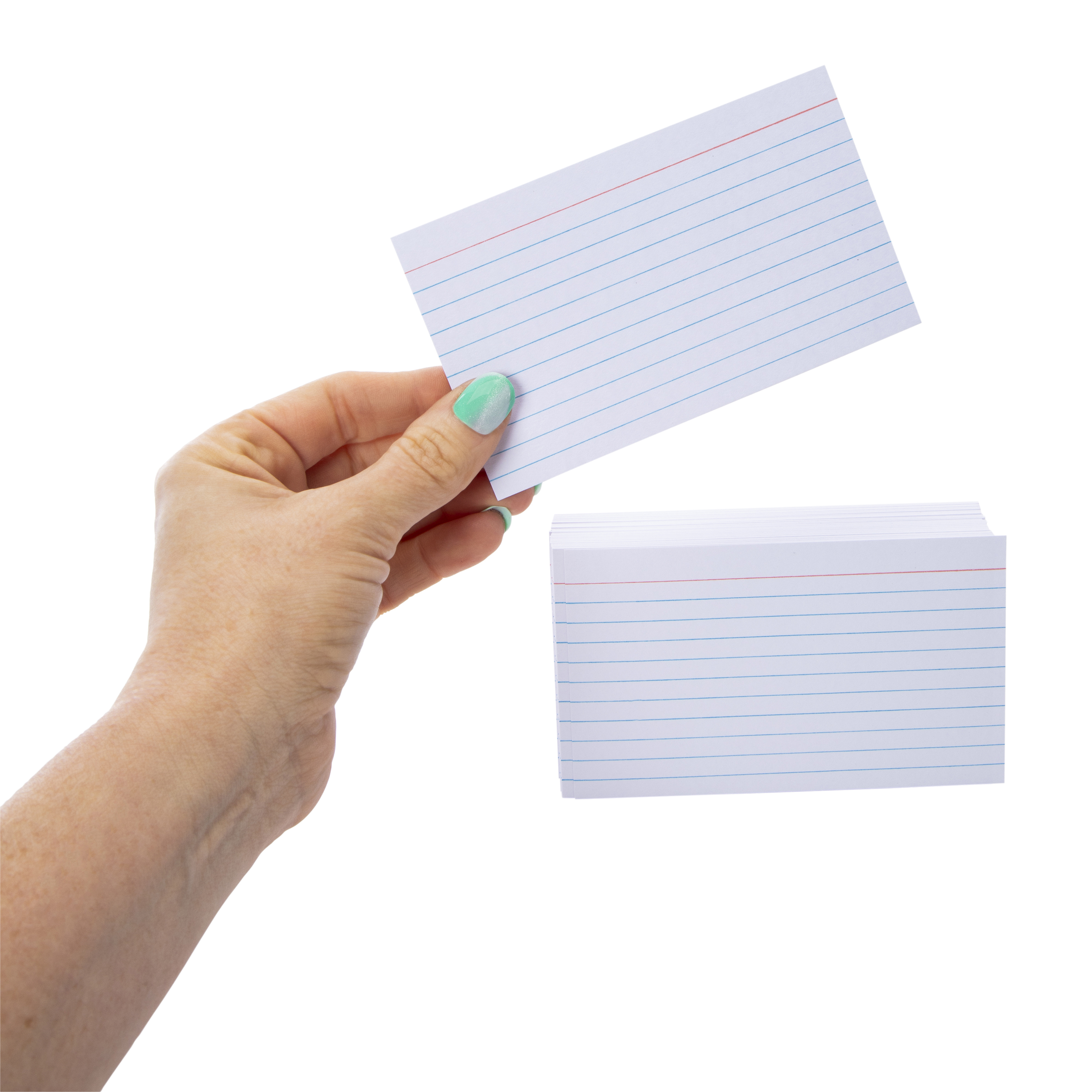 100-Count White Ruled Index Cards 3in x 5in