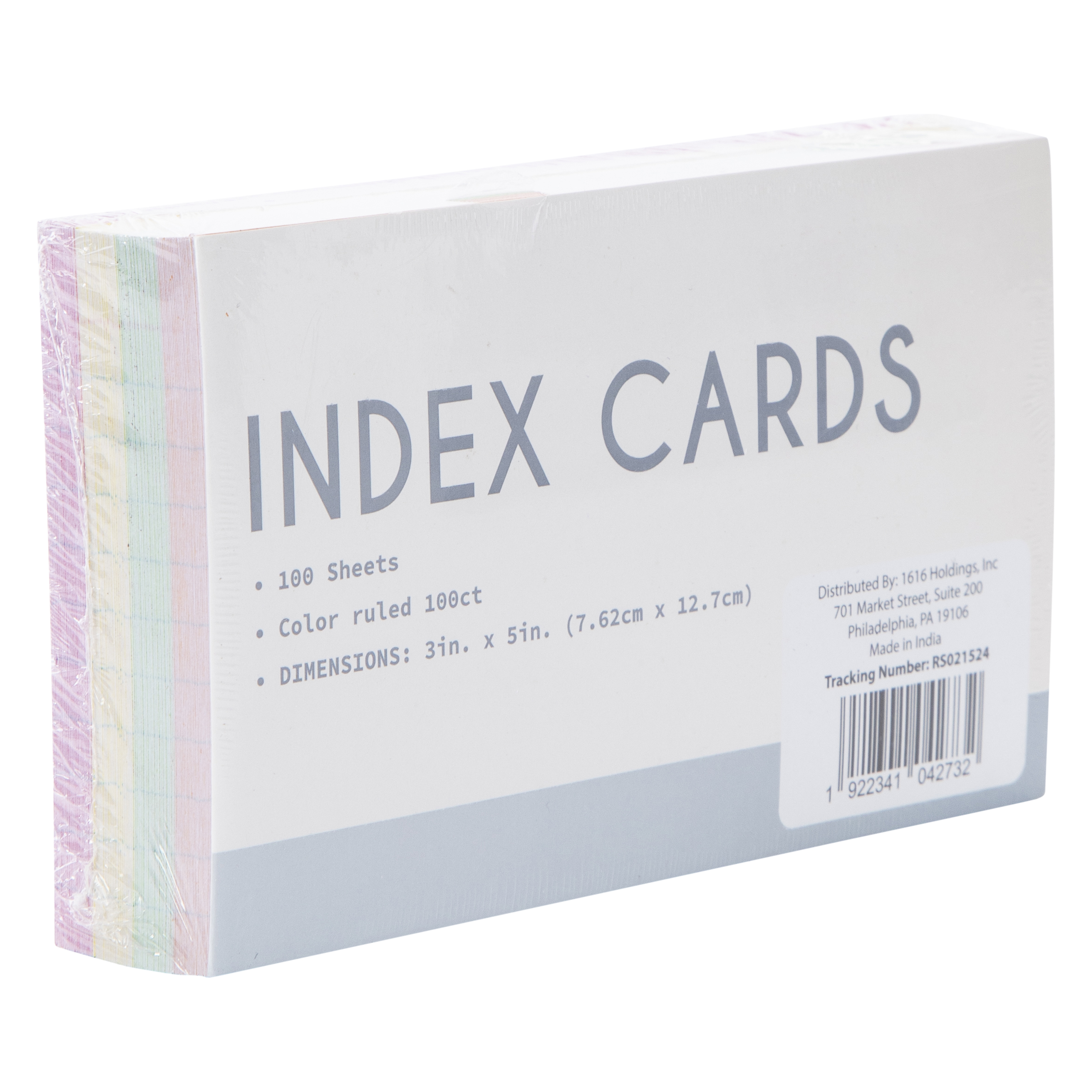 100-Count Multi-Ruled Index Cards 3in x 5in