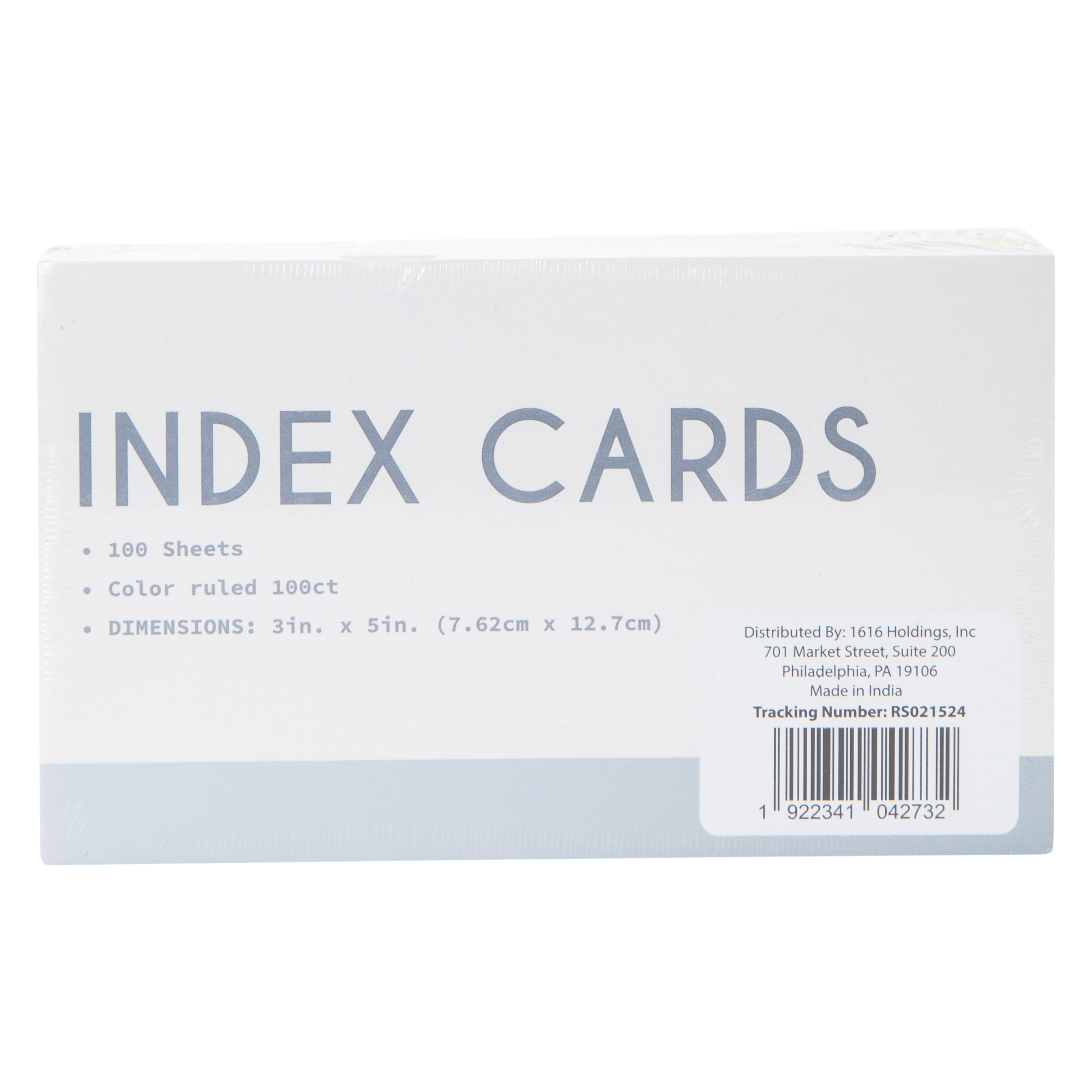 100-Count Multi-Ruled Index Cards 3in x 5in