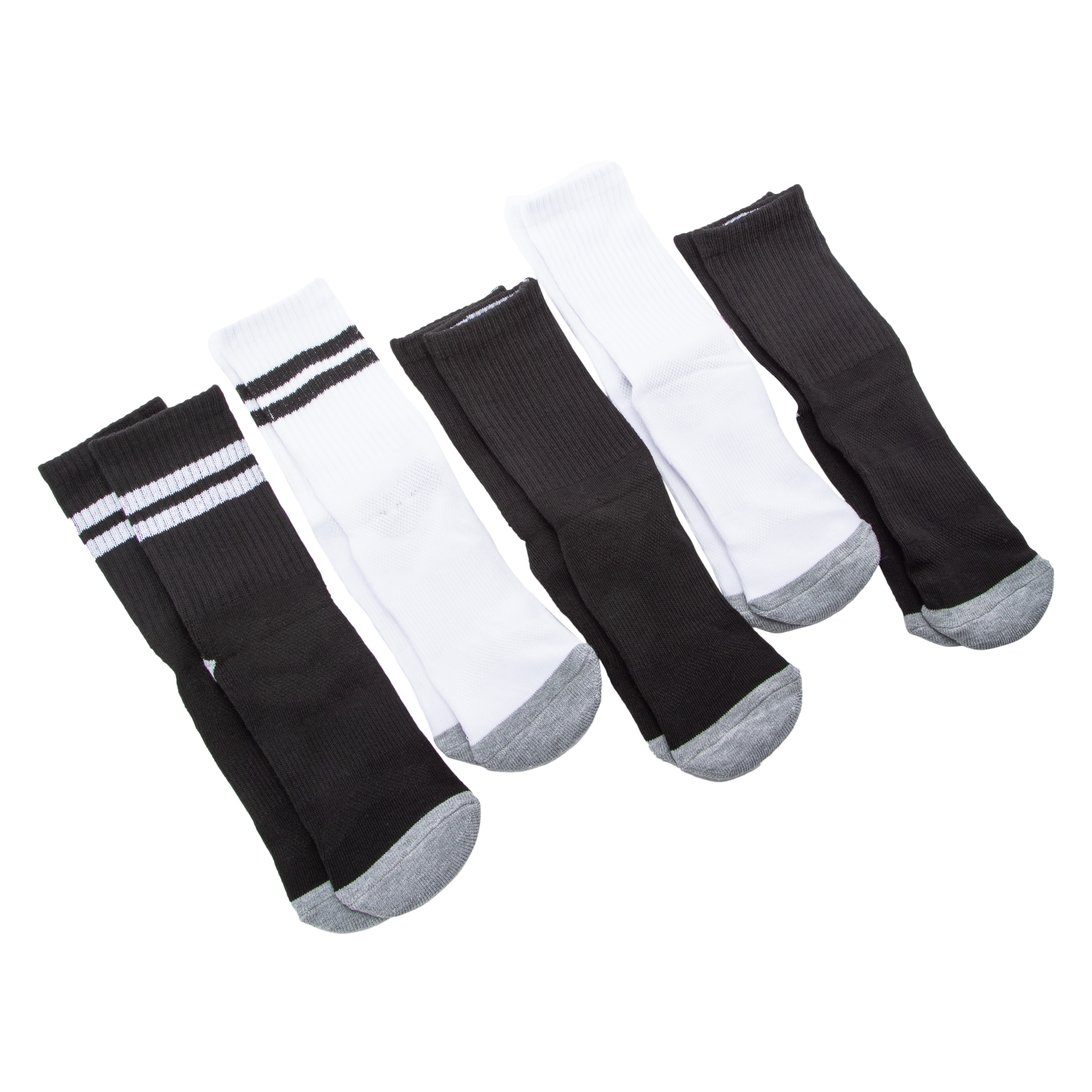 Series-8 Fitness™ Ladies Performance Low Crew Socks 5-Pack