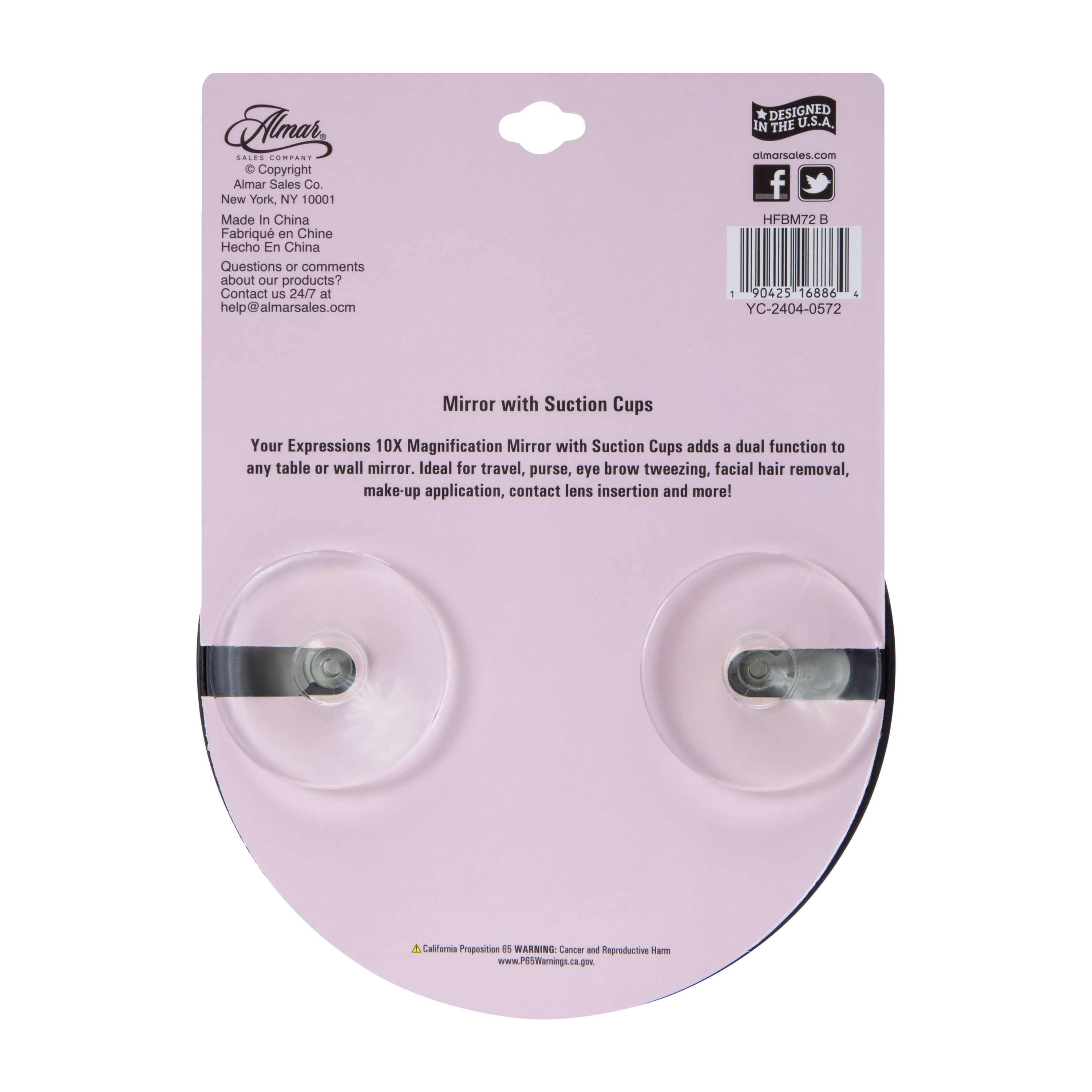 Multi-Function Suction Cup Mirror