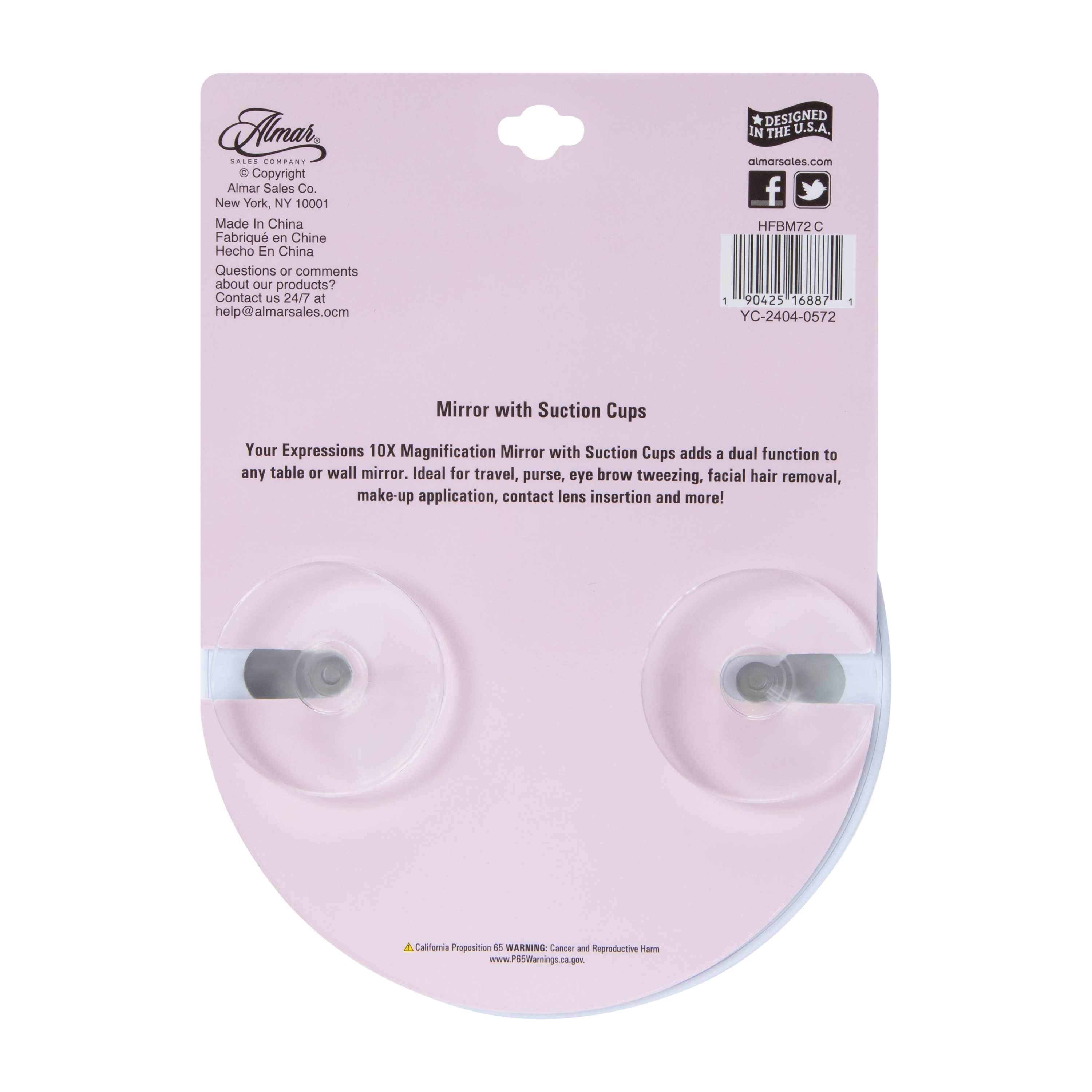 Multi-Function Suction Cup Mirror