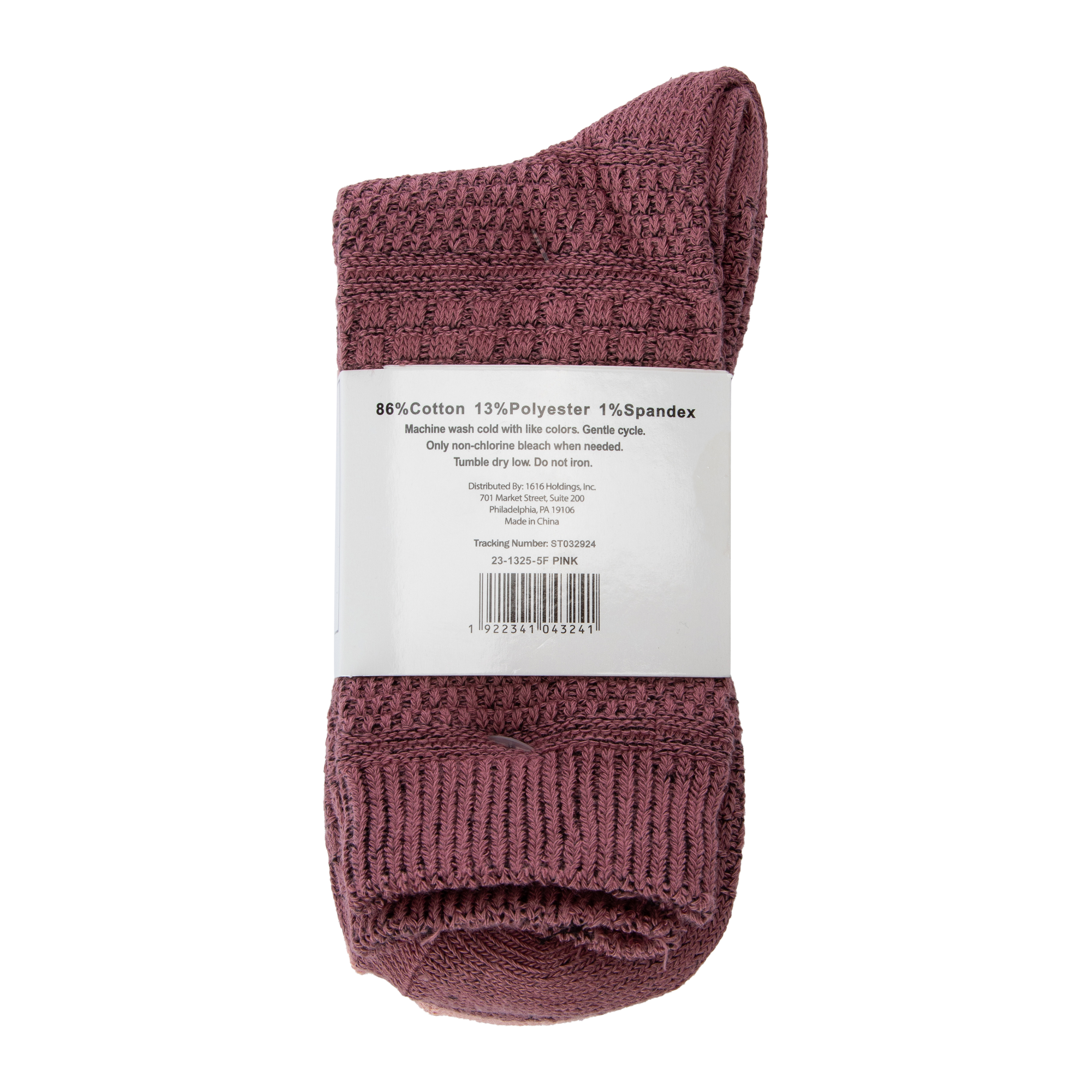 Ladies Solid Knit Crew Socks 3-Pack