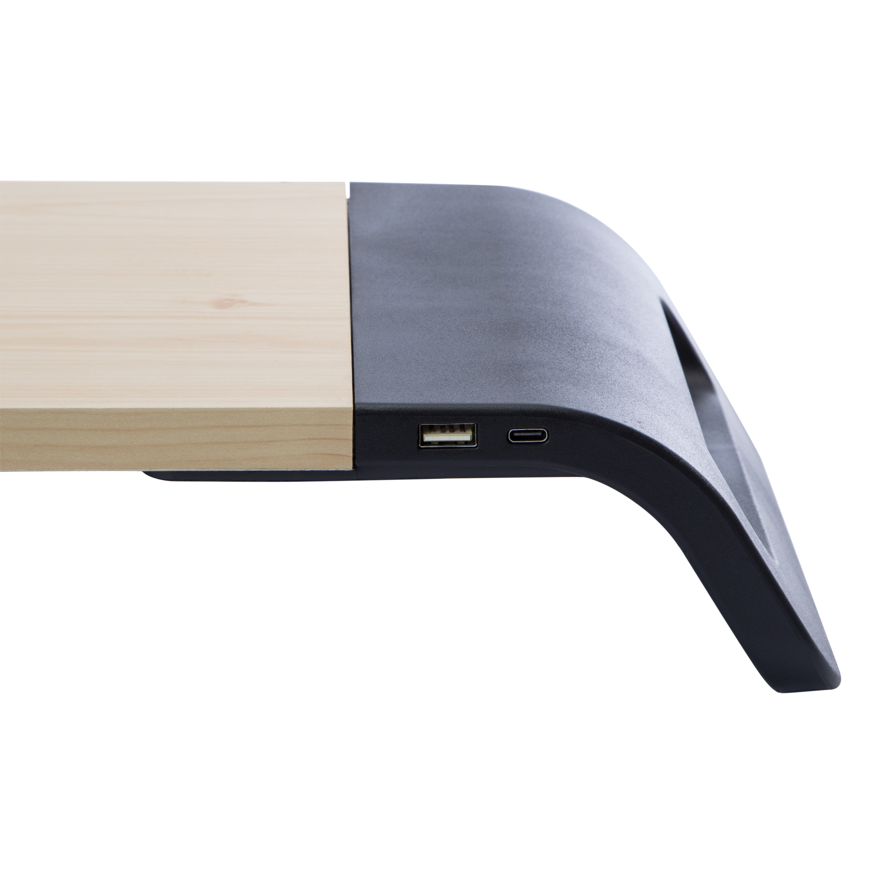 Desktop Computer Monitor Stand With Charging Ports 21in x 7.6in