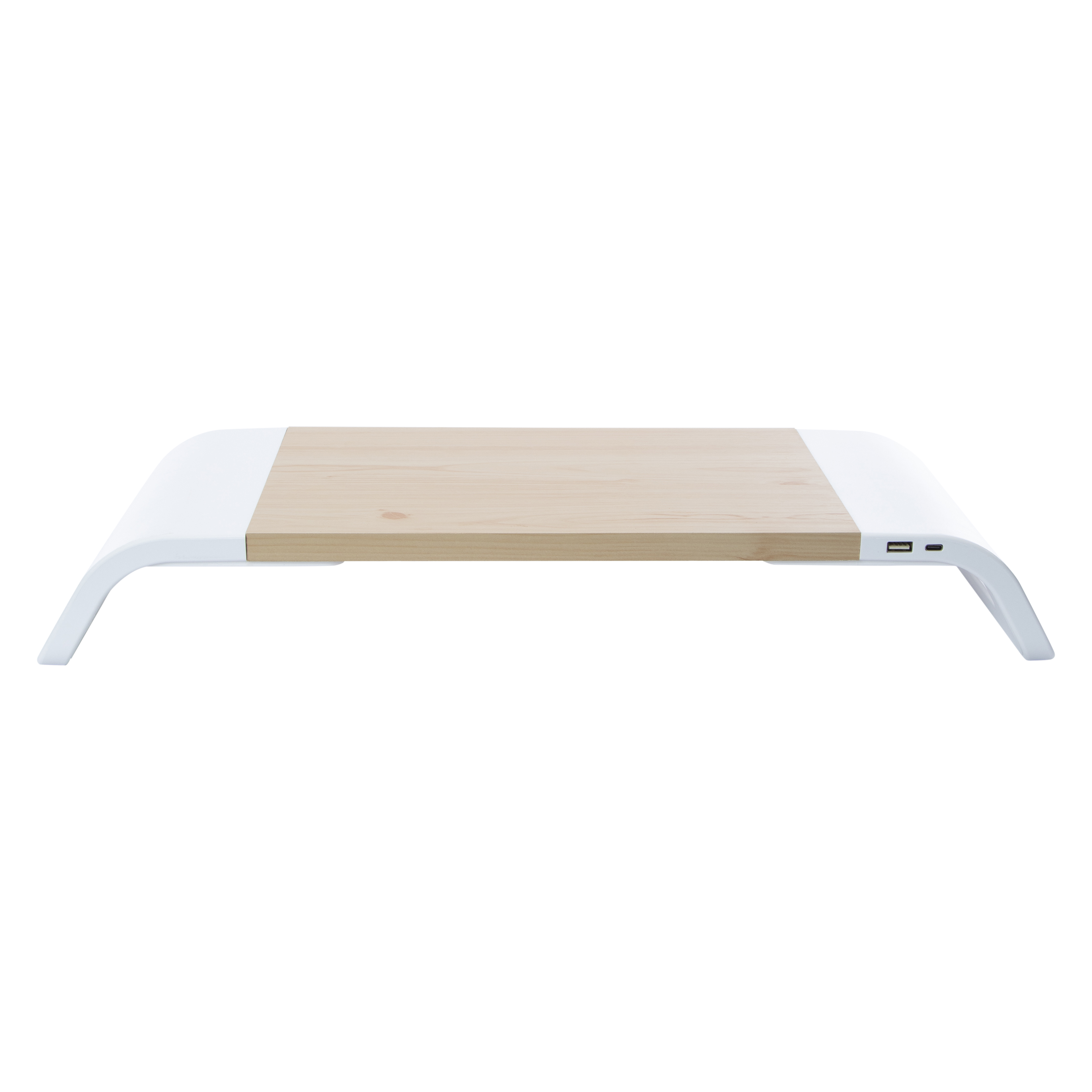 Desktop Computer Monitor Stand With Charging Ports 21in x 7.6in