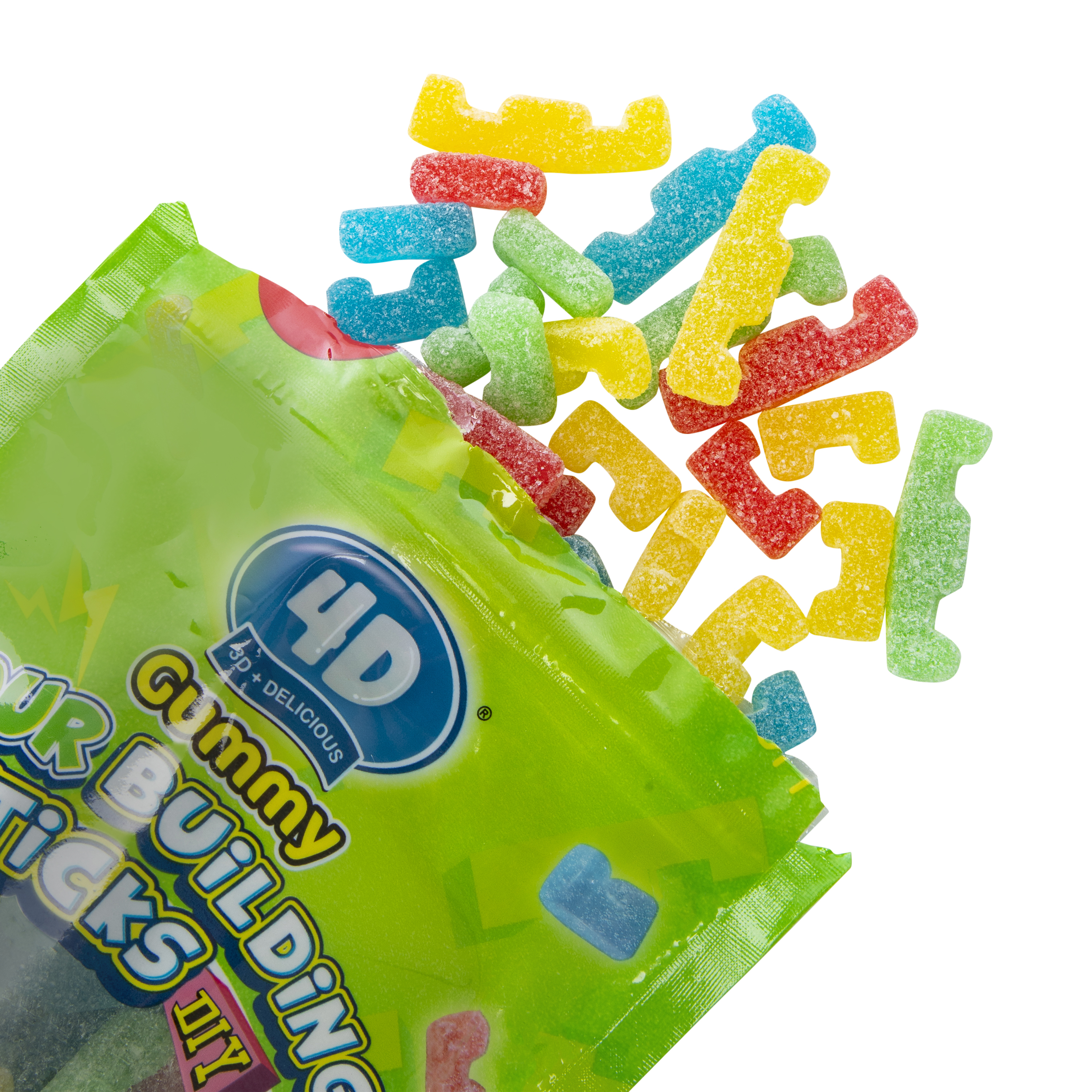 Amos® 4D DIY Gummy Sour Building Sticks 7oz